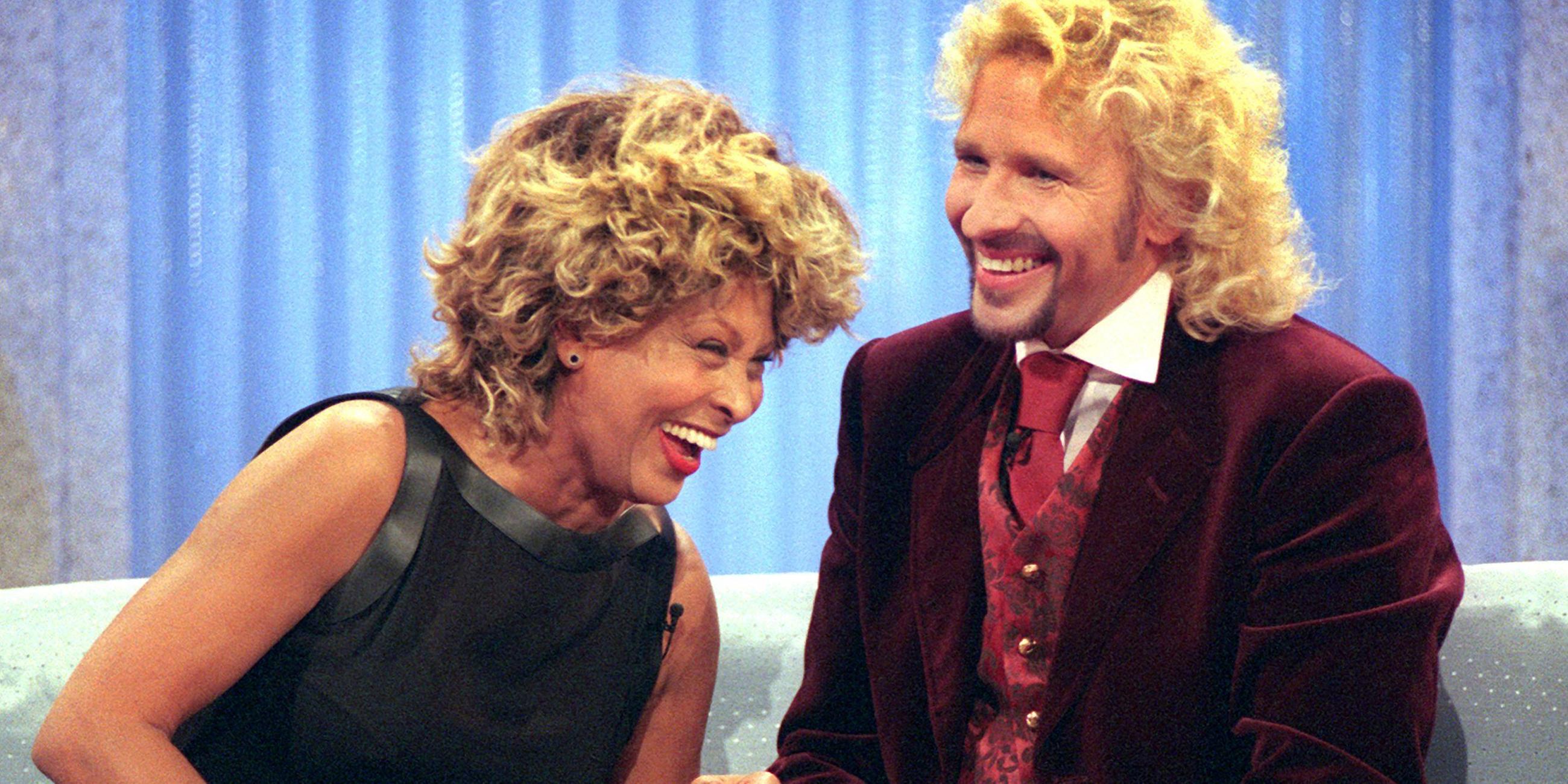 Tina Turner und Thomas Gottschalk bei "Wetten, dass..?'' - 1999
