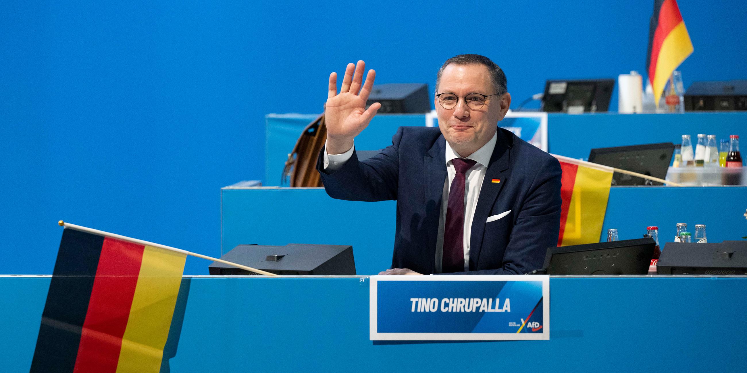 Tino Chrupalla auf Bundesparteitag der AfD