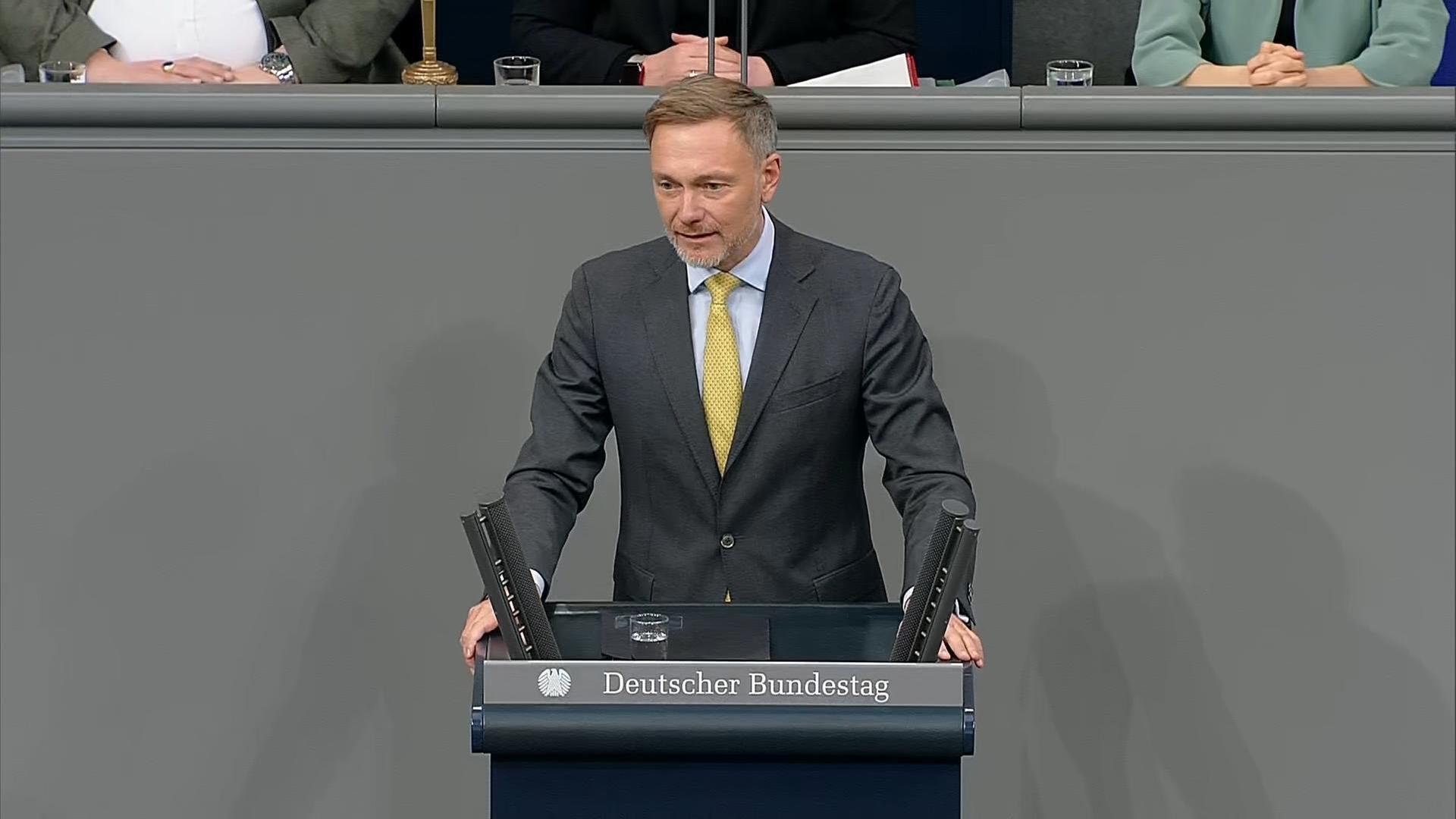 Christian Lindner zur Regierungserklärung im Bundestag