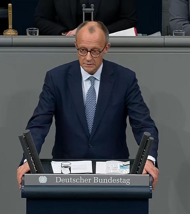 Friedrich März bei seiner Rede im Bundestag zur Migrationsdebatte