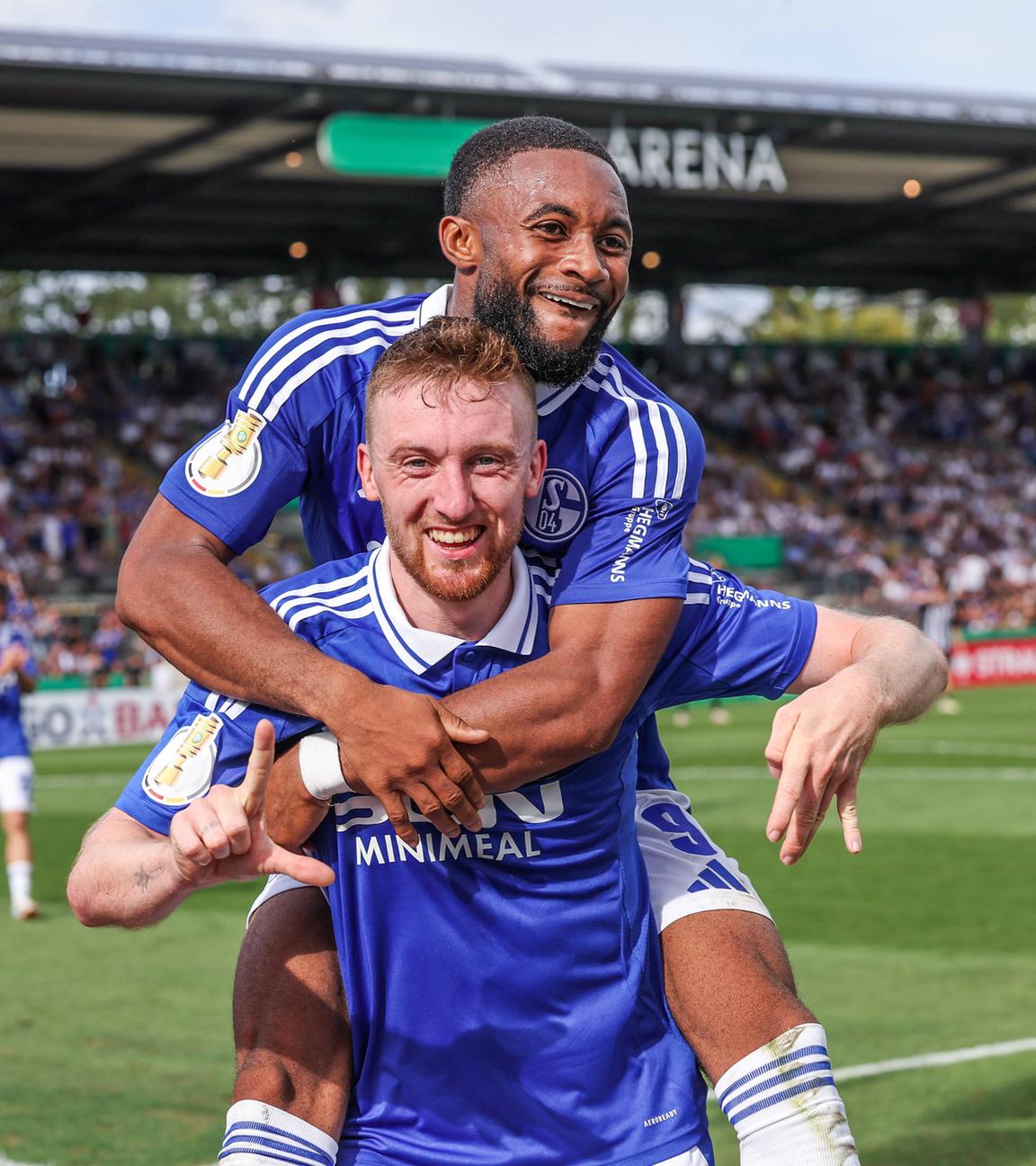 Tobias Mohr und Moussa Sylla am 17.08.2024.