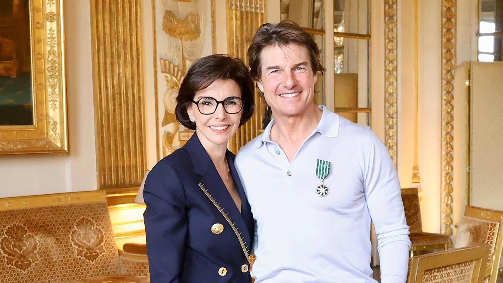 X: Tom Cruise in Paris zum Ritter der Künste und Literatur ernannt mit Rachida Dati