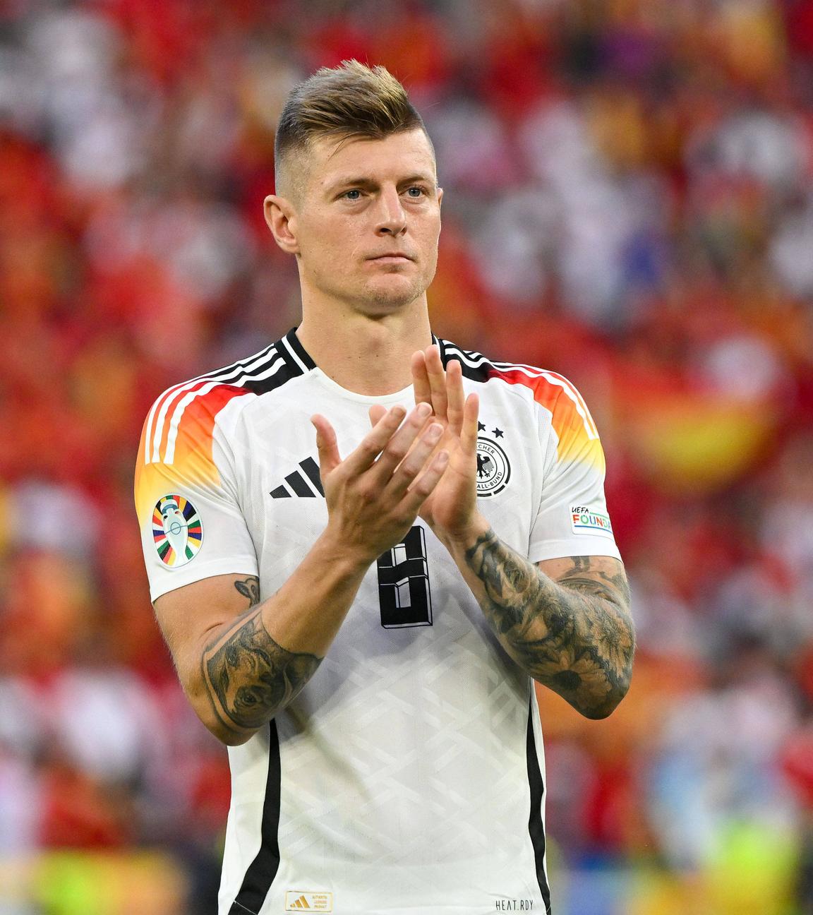 Toni Kroos nach dem Spiel Spanien gegen Deutschland am 05.07.24.