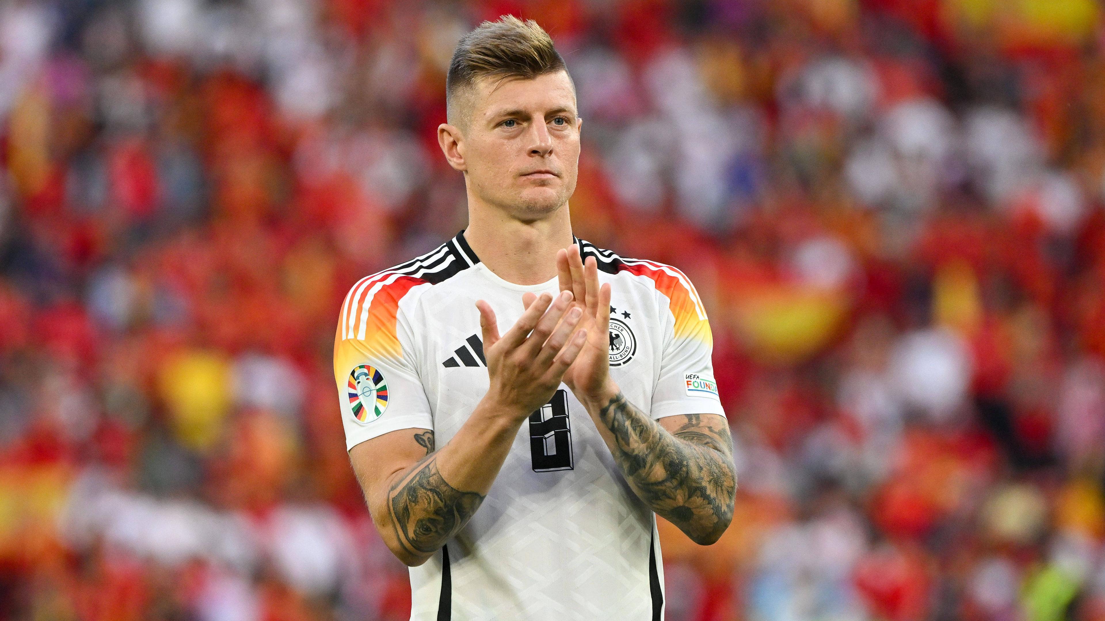 Toni Kroos nach dem Spiel Spanien gegen Deutschland am 05.07.24.