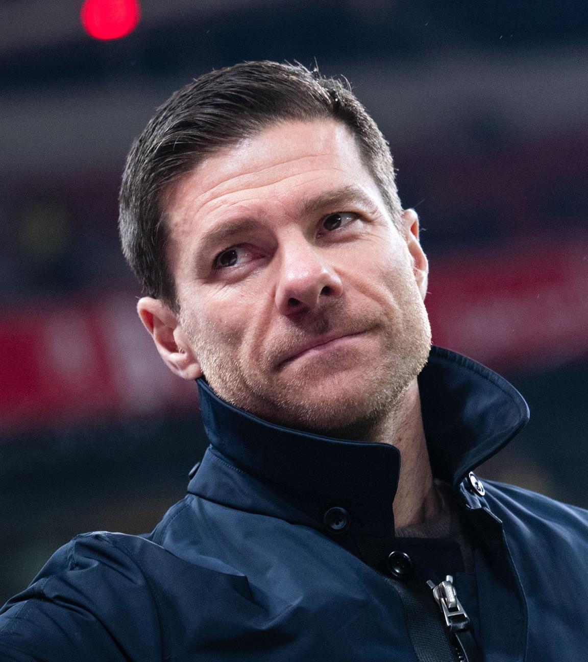 Leverkusens Trainer Xabi Alonso, aufgenommen am 14.01.2025