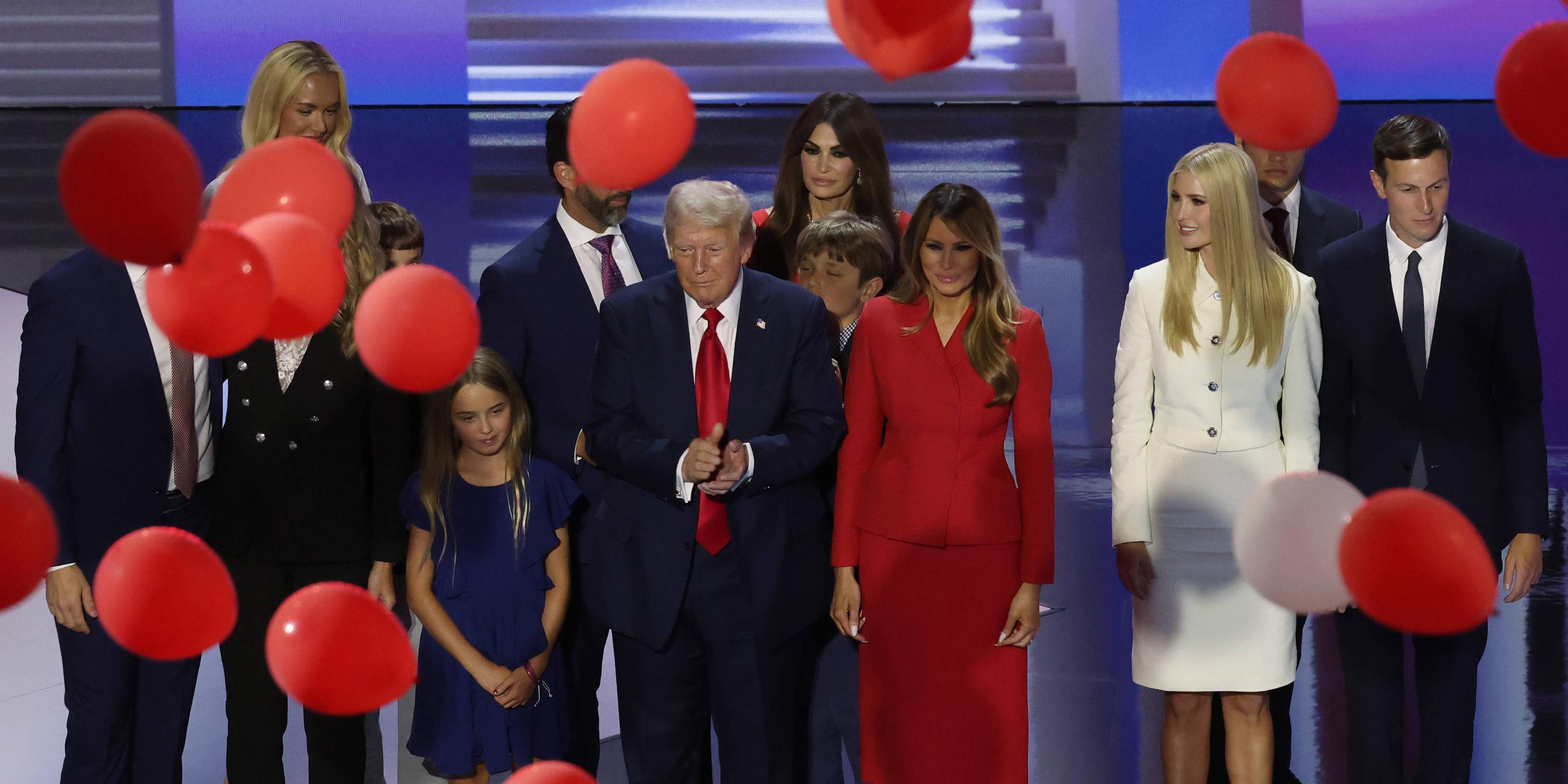 Donald Trump mit Familie