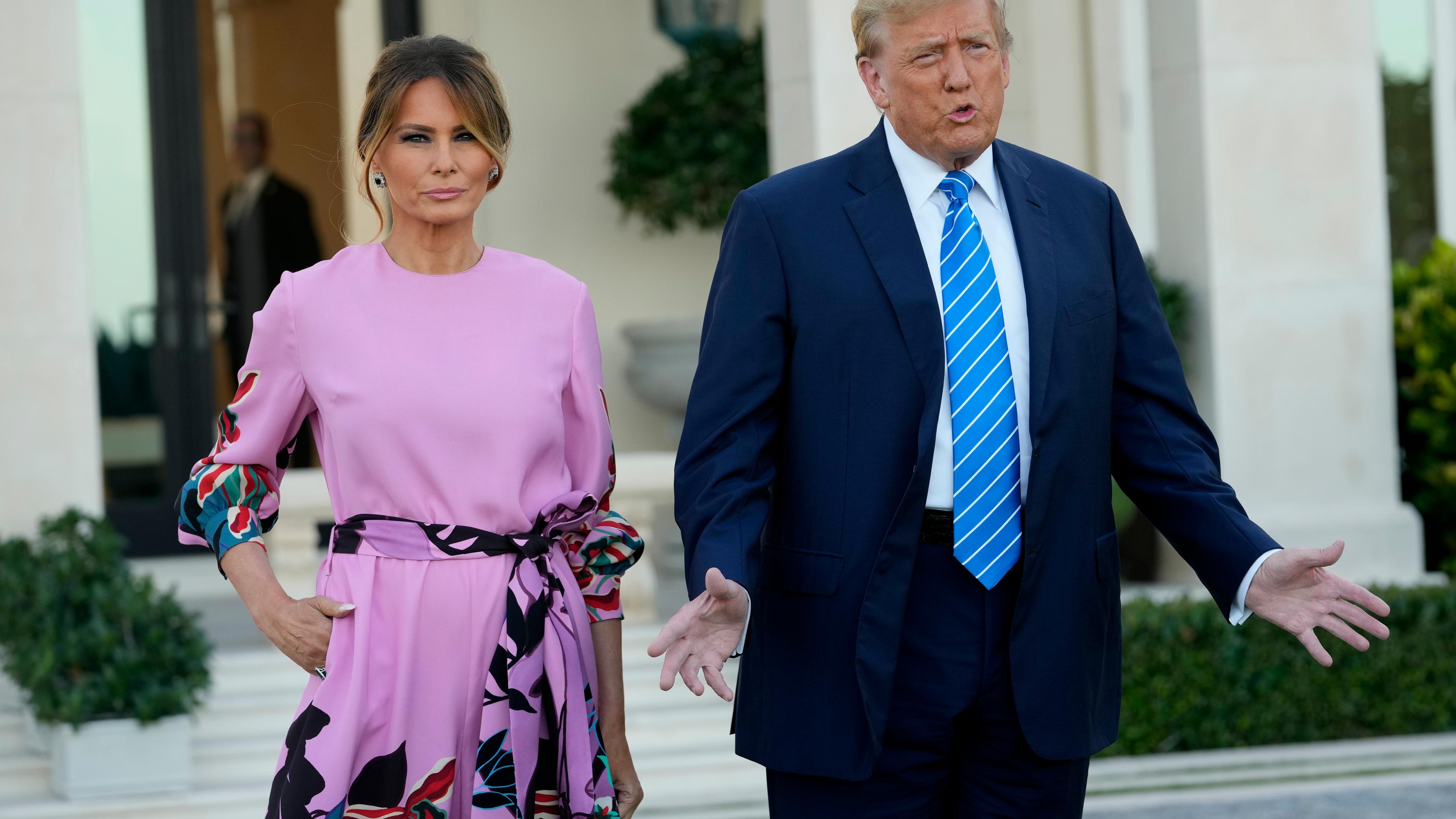 Donald und Melania Trump in Palm Beach, Florida, bei einer Spendengala der Republikaner. 