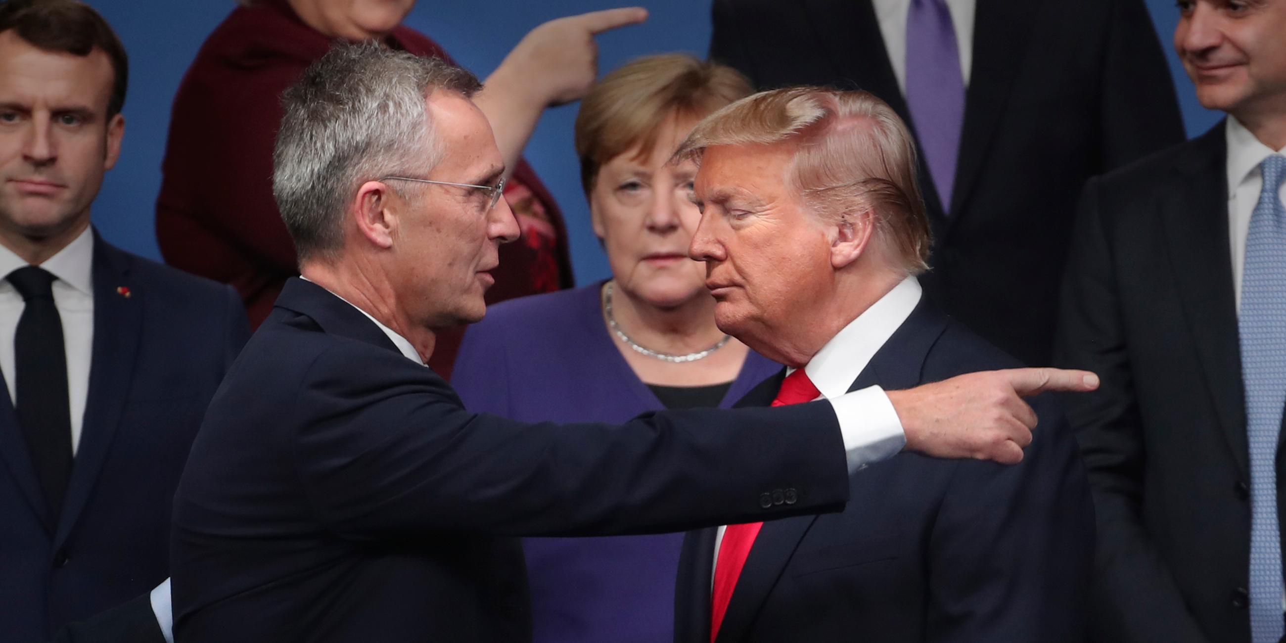 Trump und Stoltenberg im Jahr 2019