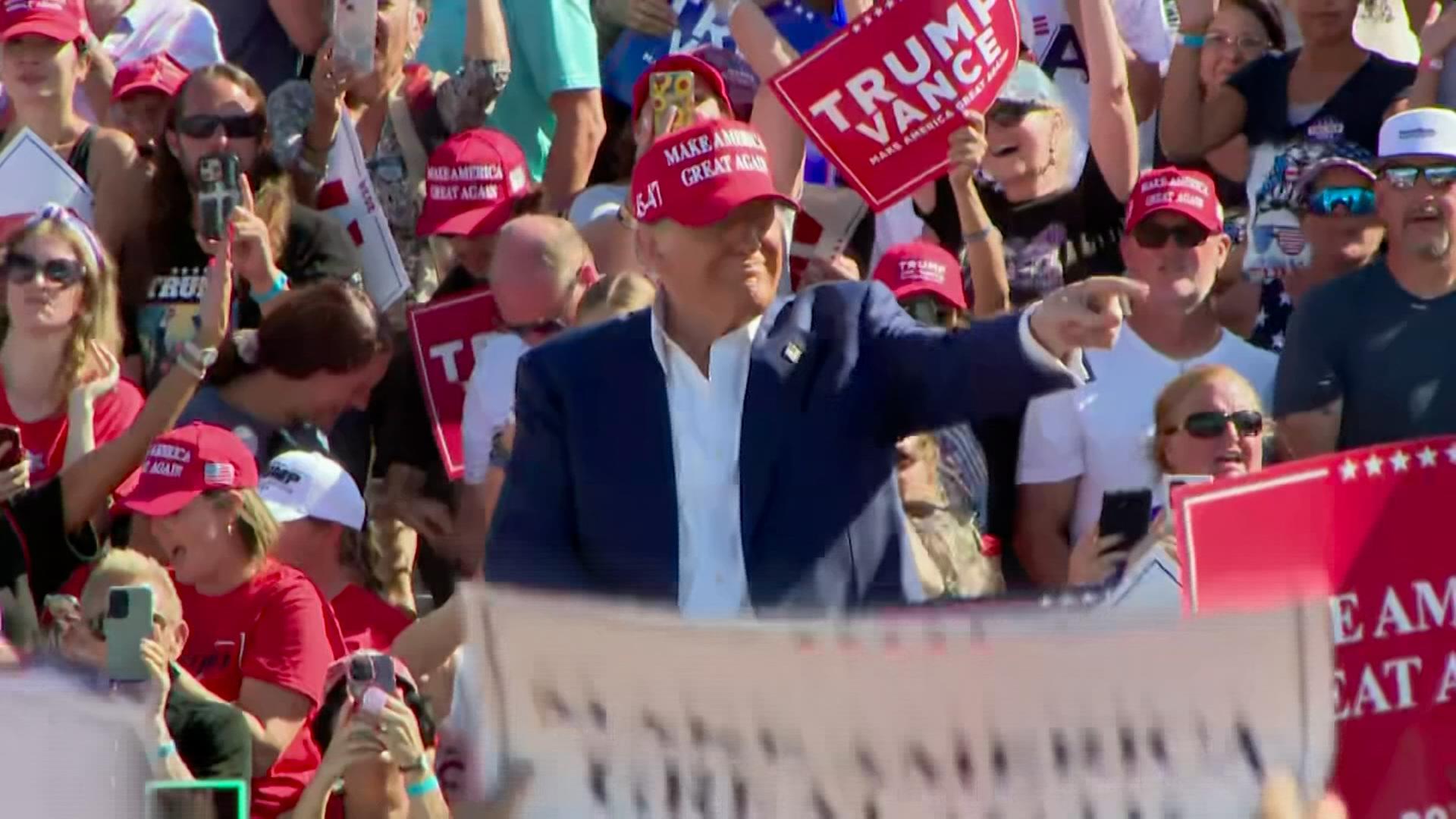 Trump auf Wahlkampfveranstaltung