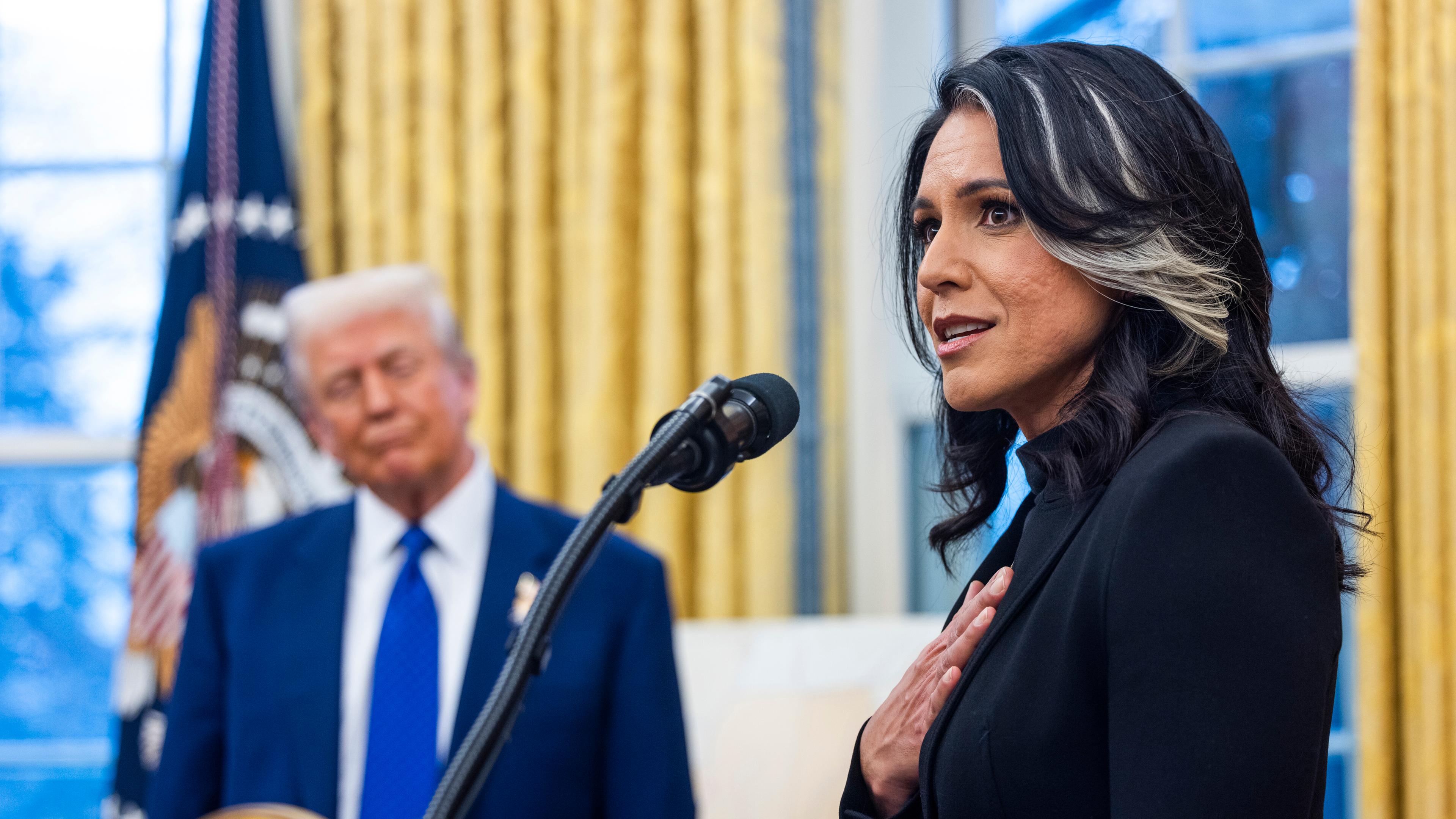 Tulsi Gabbard im Weißen Haus