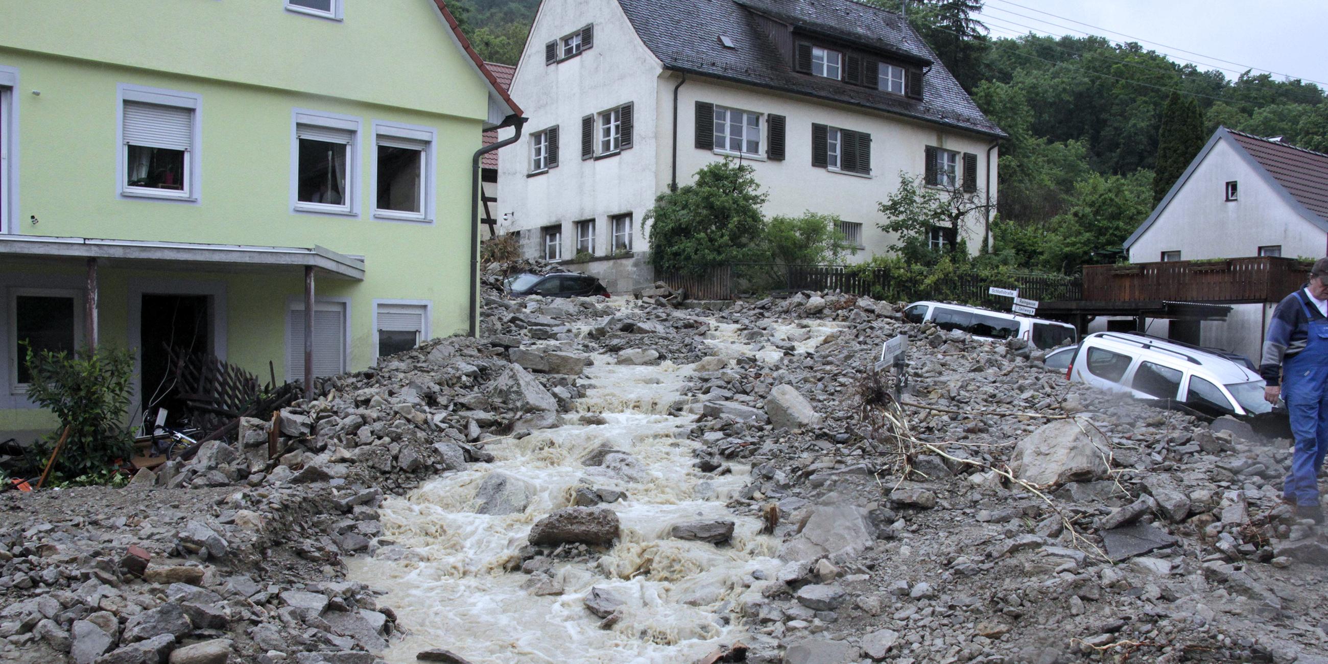 Hochwasserkatastrophe in Braunsbach (Archiv 2016)