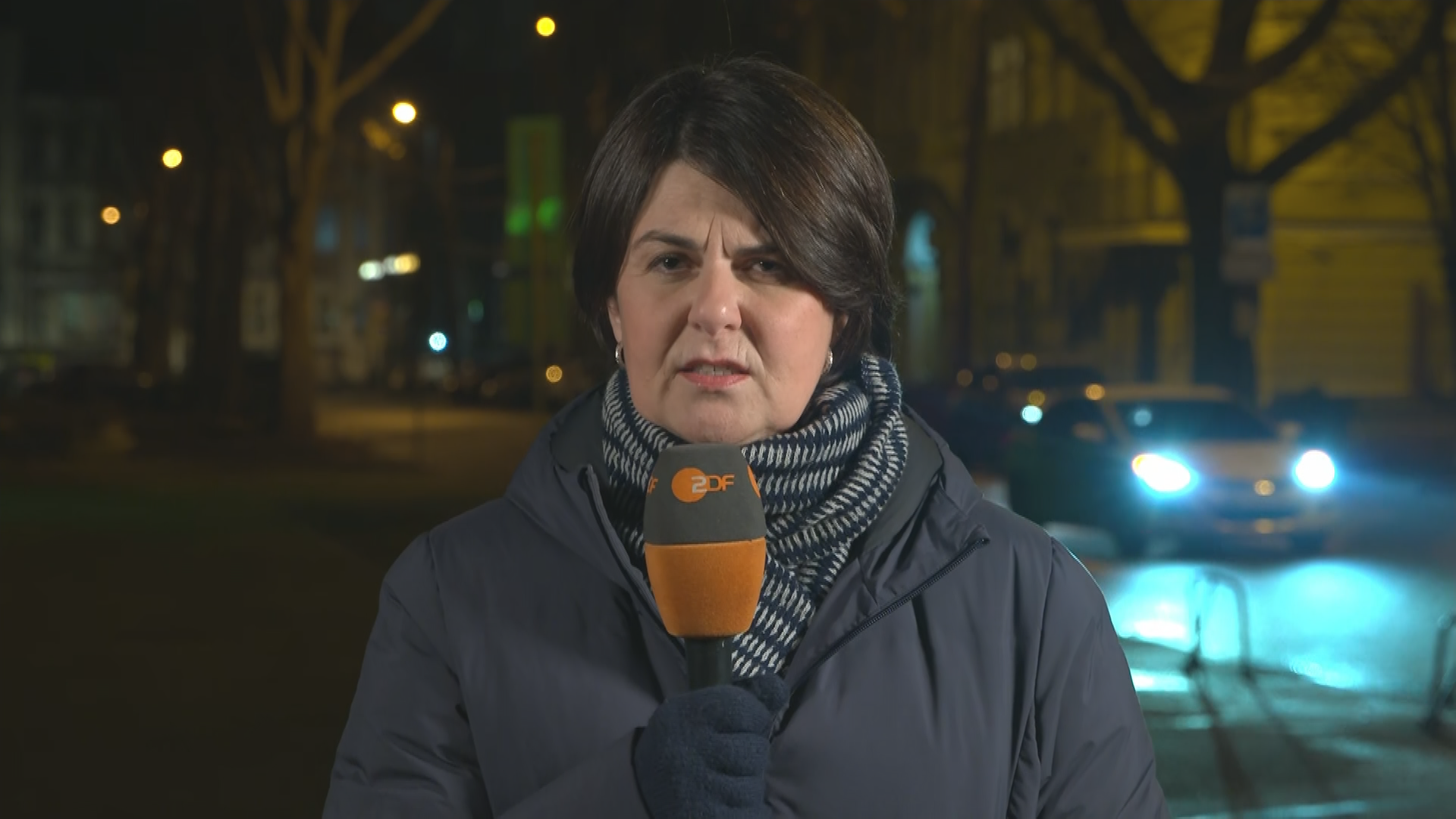 ZDF-Reporterin Anne Brühl bei ZDFheute live.