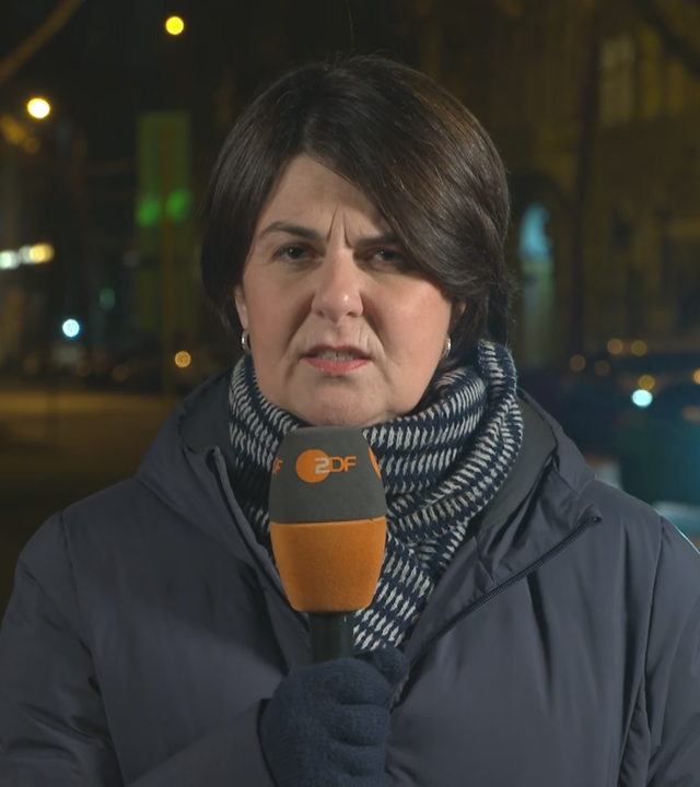 ZDF-Reporterin Anne Brühl bei ZDFheute live.