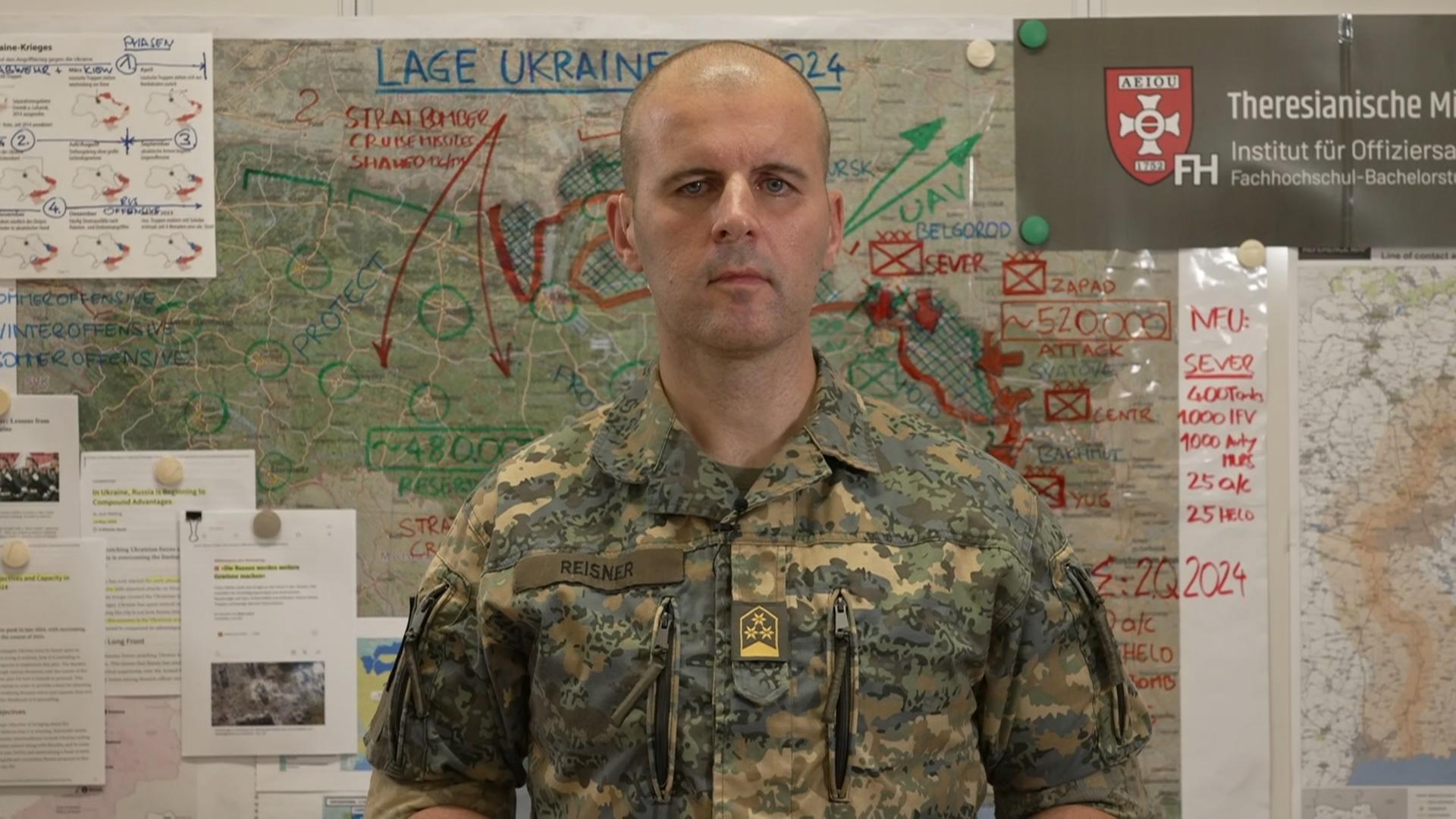 Militärexperte Oberst Markus Reisner zu Gast bei ZDFheute live. 