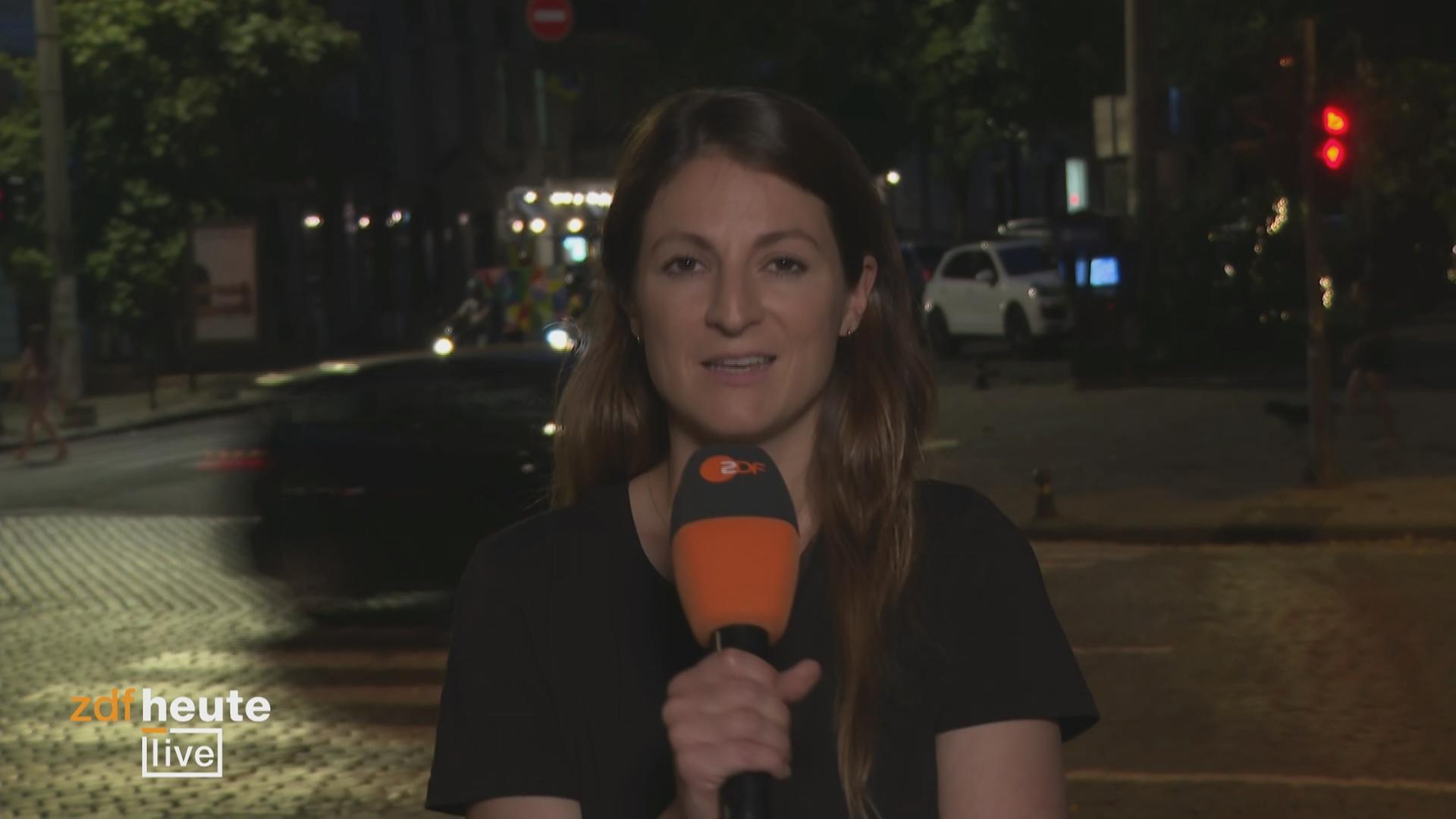 ZDF-Korrespondentin Alica Jung zugeschaltet aus der Ukraine