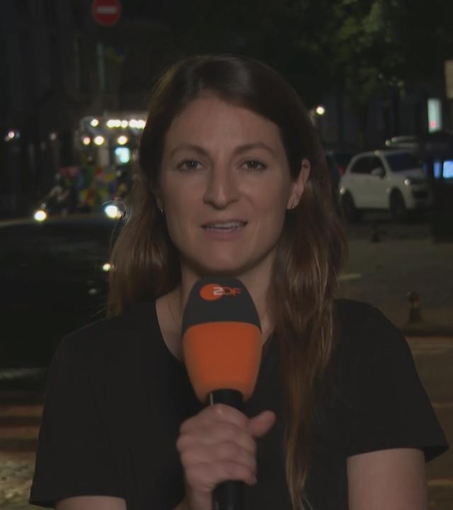 ZDF-Korrespondentin Alica Jung zugeschaltet aus der Ukraine