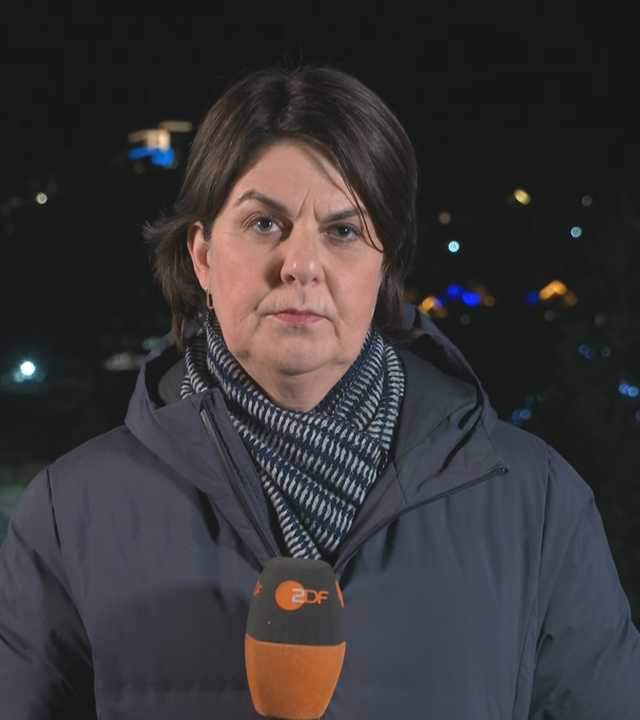 ZDF-Reporterin Anne Brühl bei ZDFheute live.