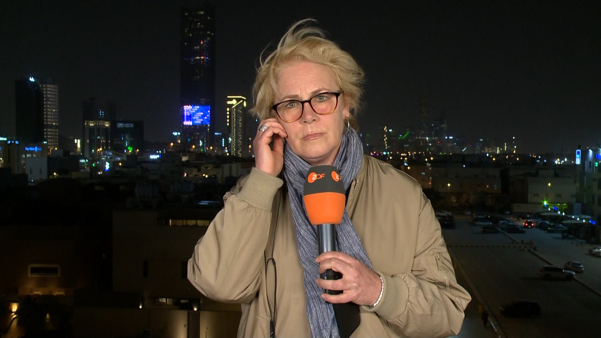 ZDF-Korrespondentin Isabelle Tümena live aus Riad