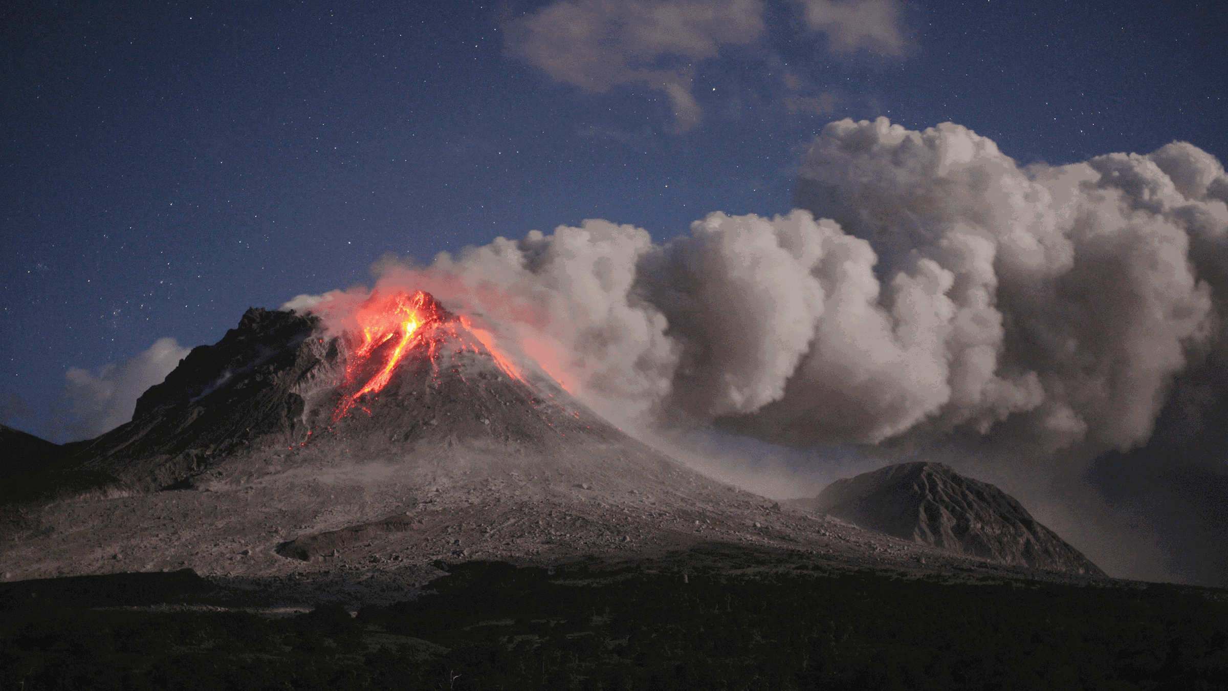 Извержение вулкана Суфриер Хиллс арт вулкана