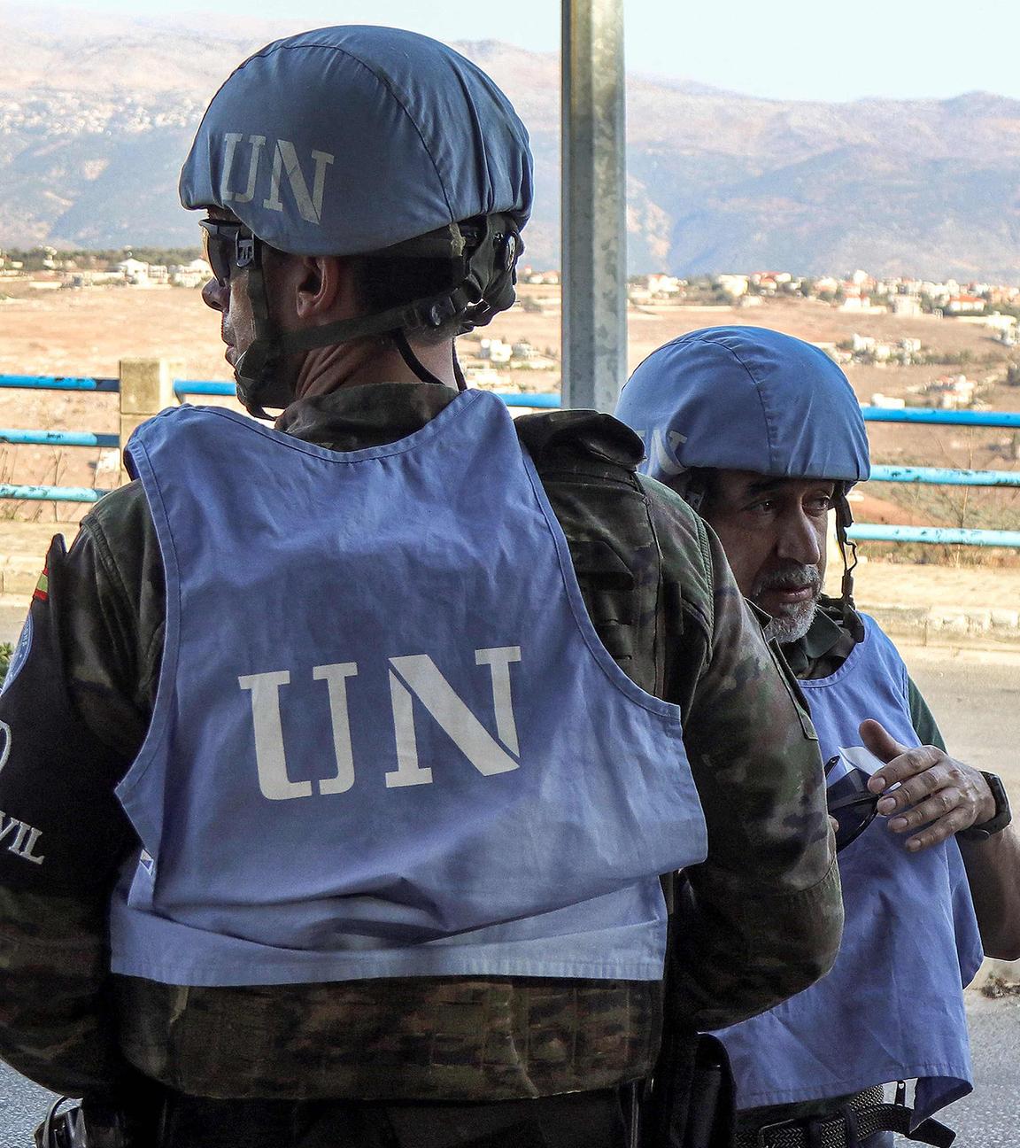 Blauhelm-Soldaten der Unifil-Truppe im Süden Libanons