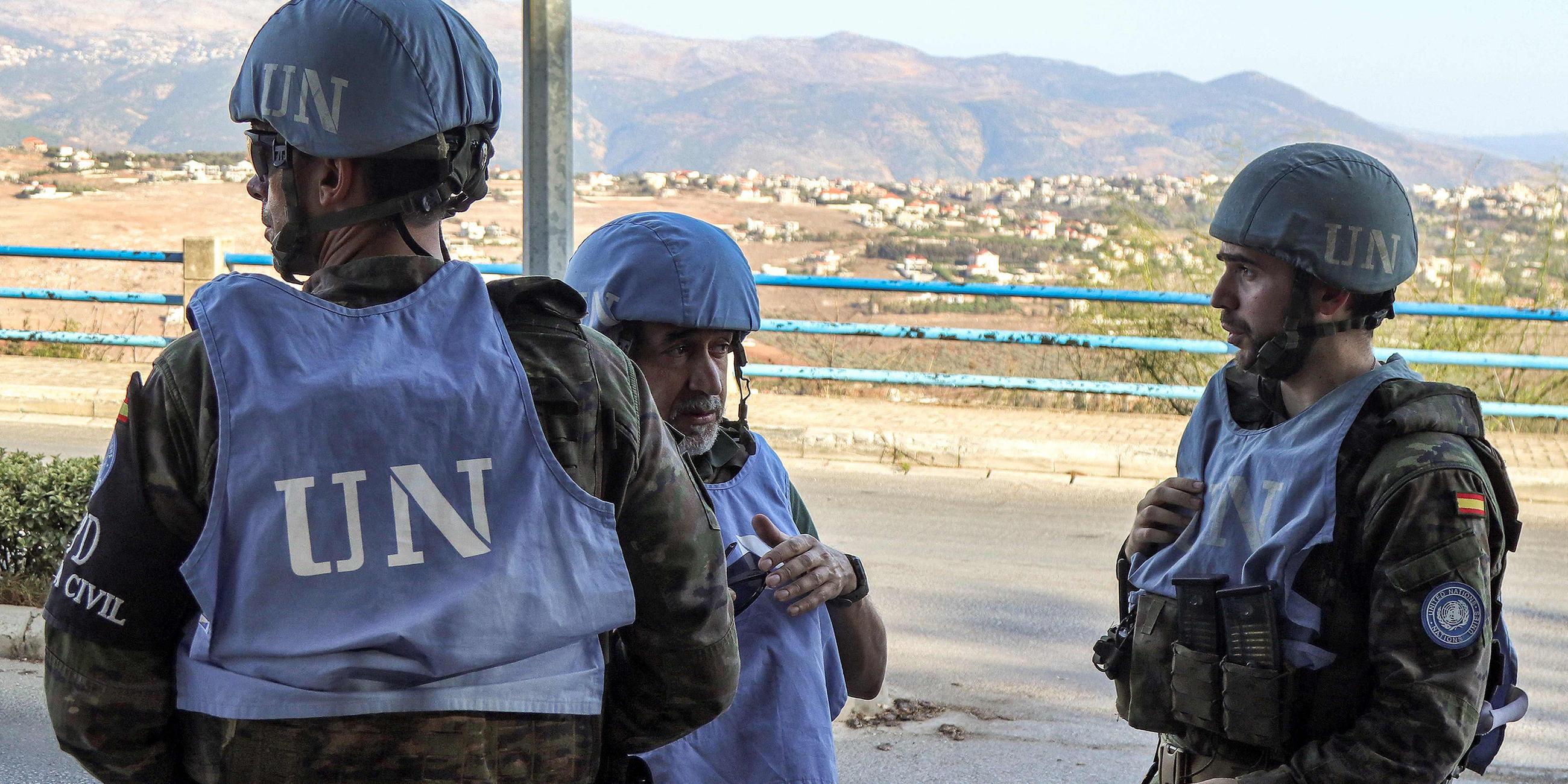 Blauhelm-Soldaten der Unifil-Truppe im Süden Libanons