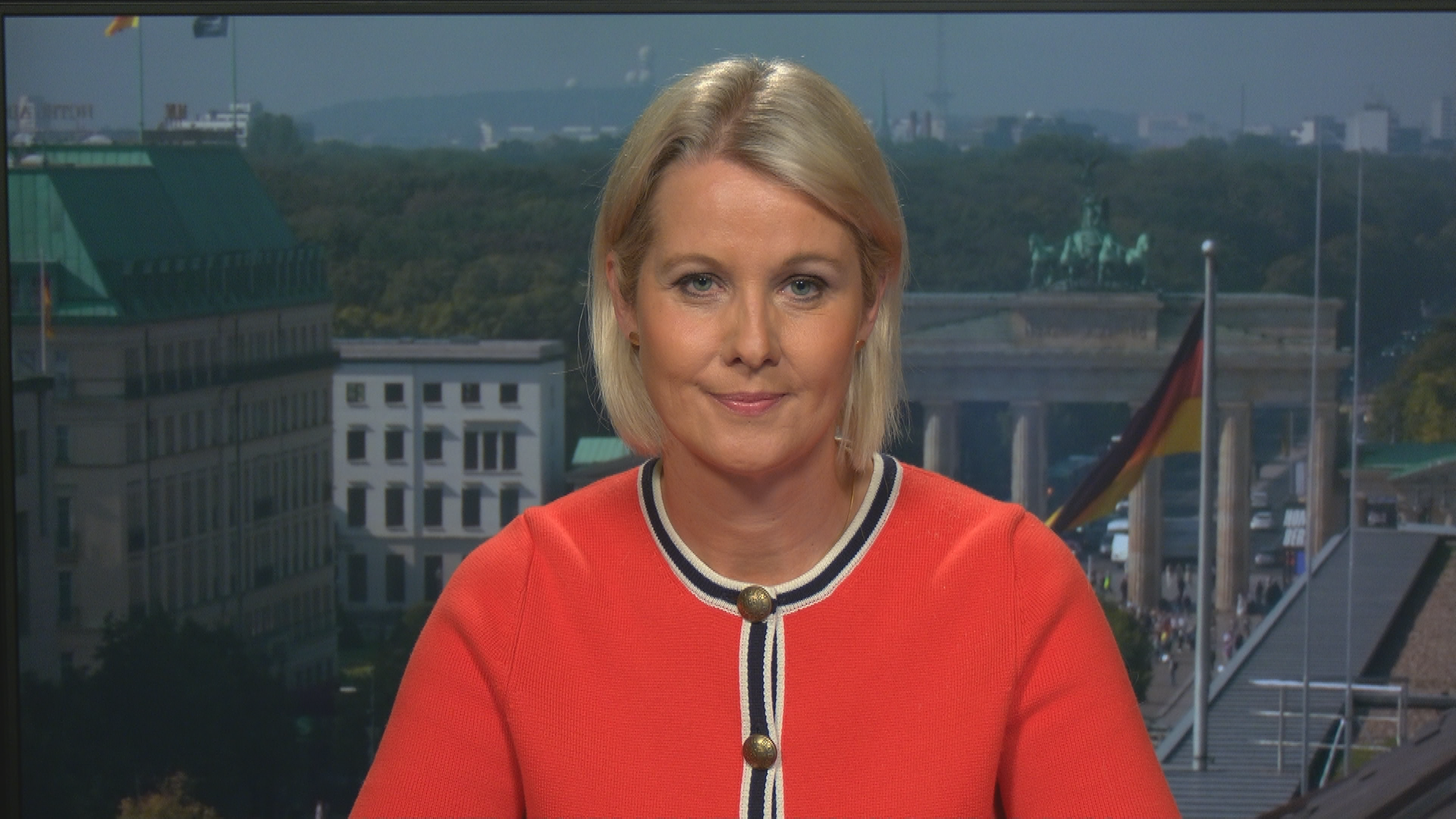 ZDF-Hauptstadtkorrespondentin Nicole Diekmann bei ZDFheute live. 