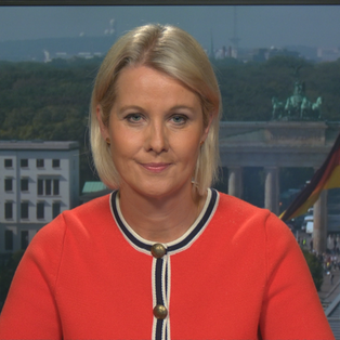 ZDF-Hauptstadtkorrespondentin Nicole Diekmann bei ZDFheute live. 