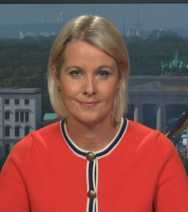 ZDF-Hauptstadtkorrespondentin Nicole Diekmann bei ZDFheute live. 