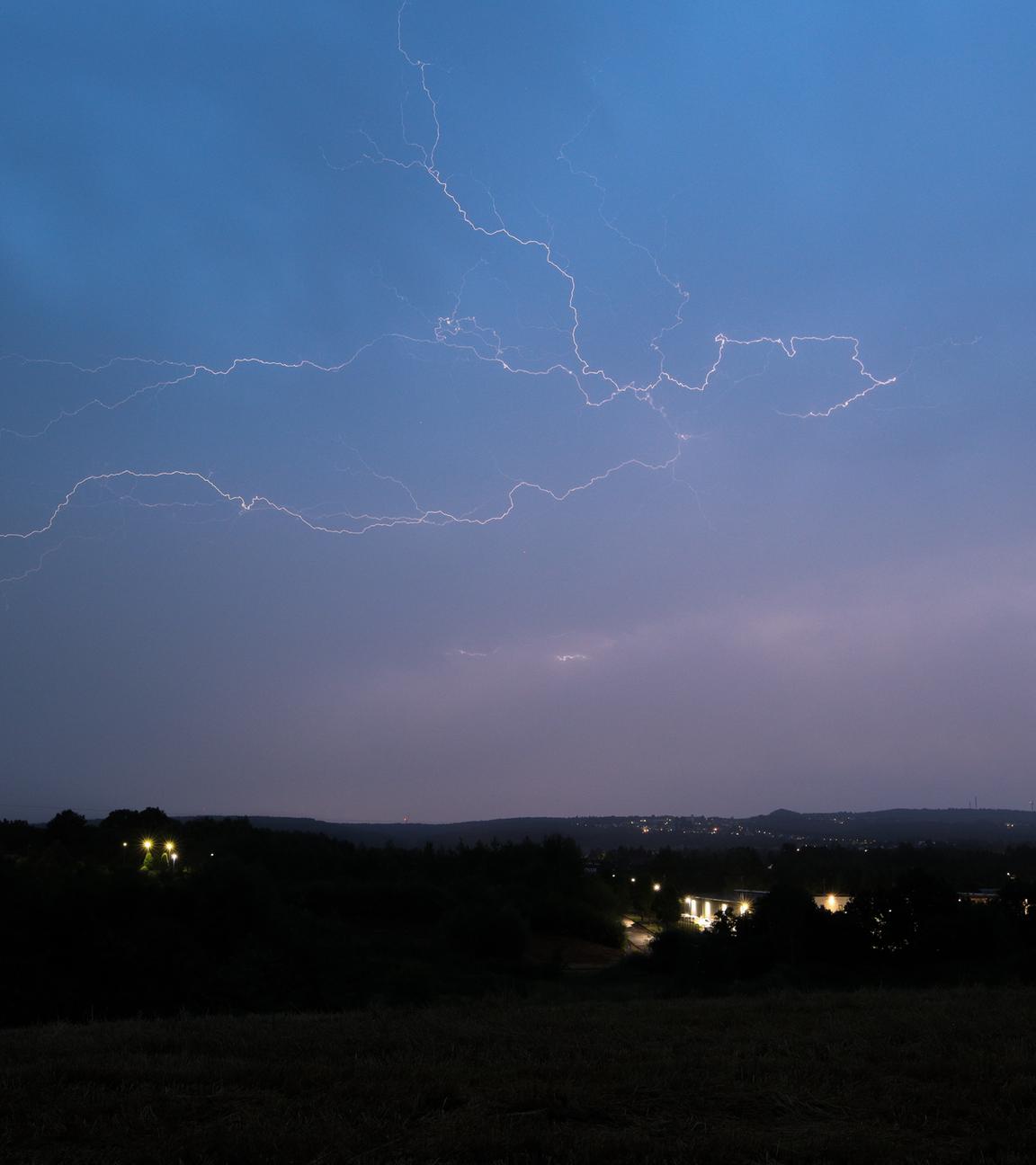 Gewitter und Stürme im Saarland am 29.06.2024.