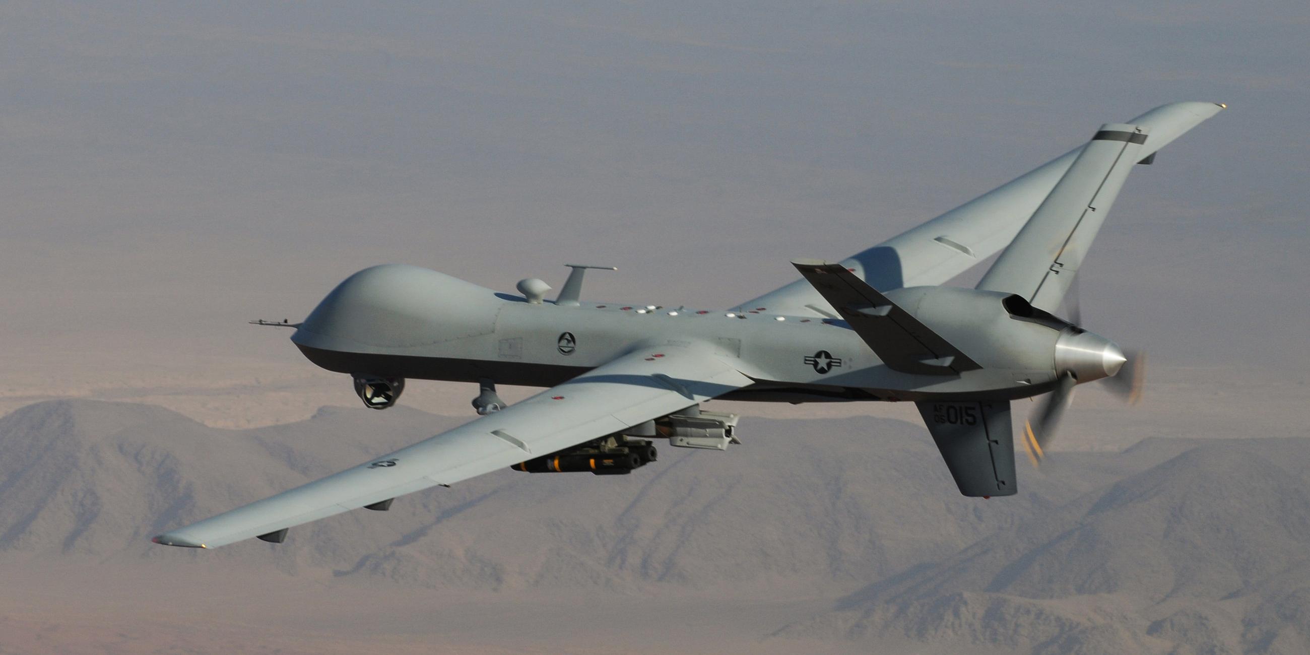 Das Bild zeigt eine US-Drohne vom Typ MQ-9. (Archivbild)