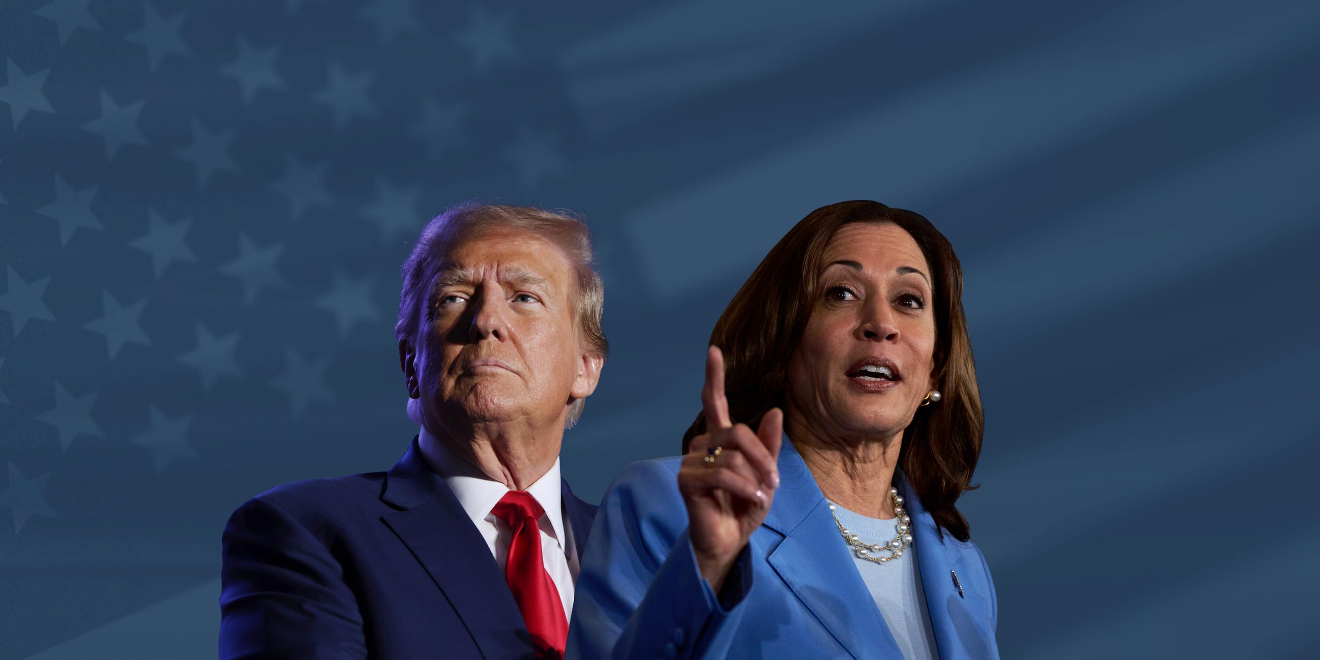 Donald Trump und Kamala Harris