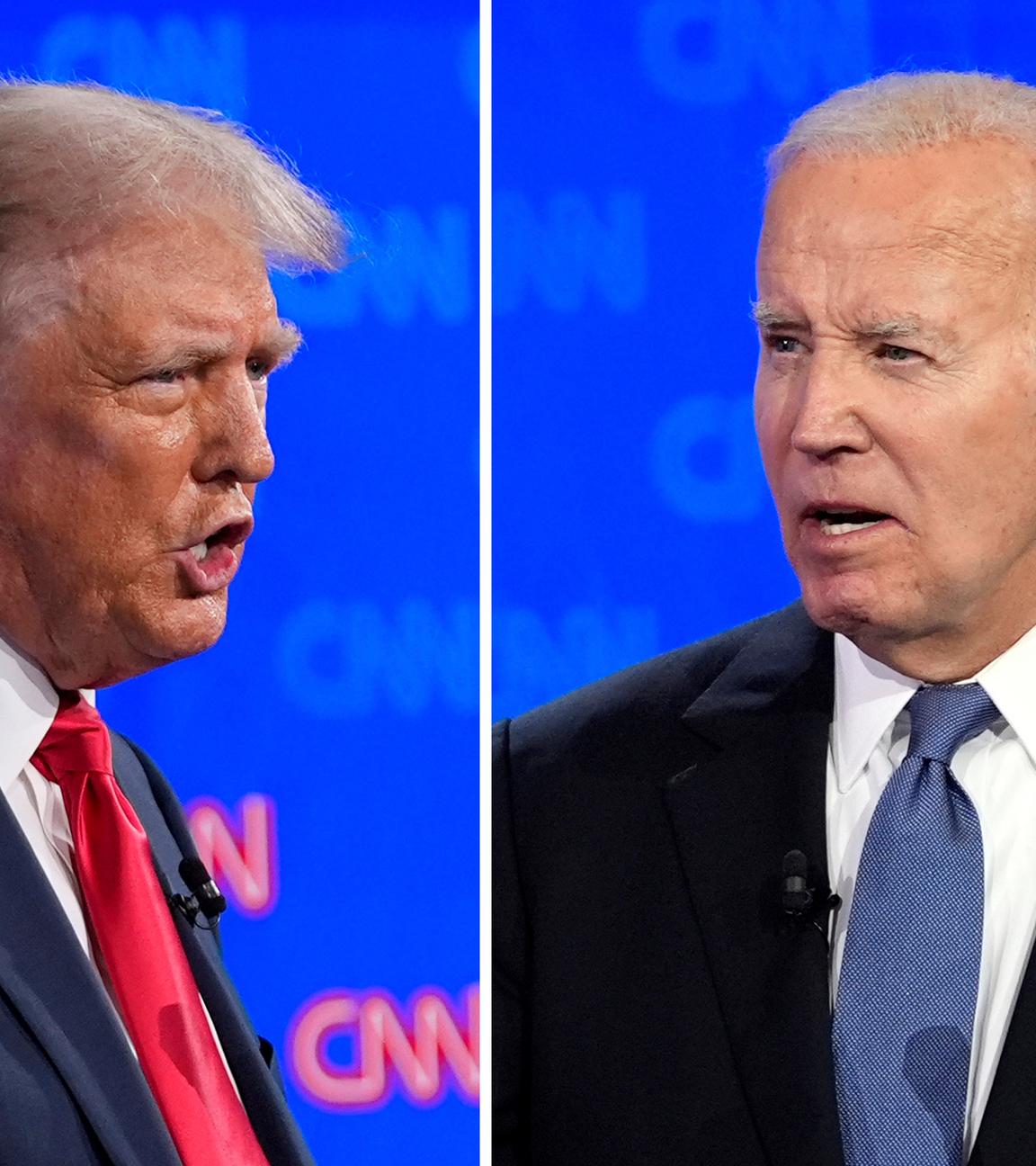 Die TV-Debatte zwischen US-Präsident Joe Biden und Ex-Präsident Donald Trump