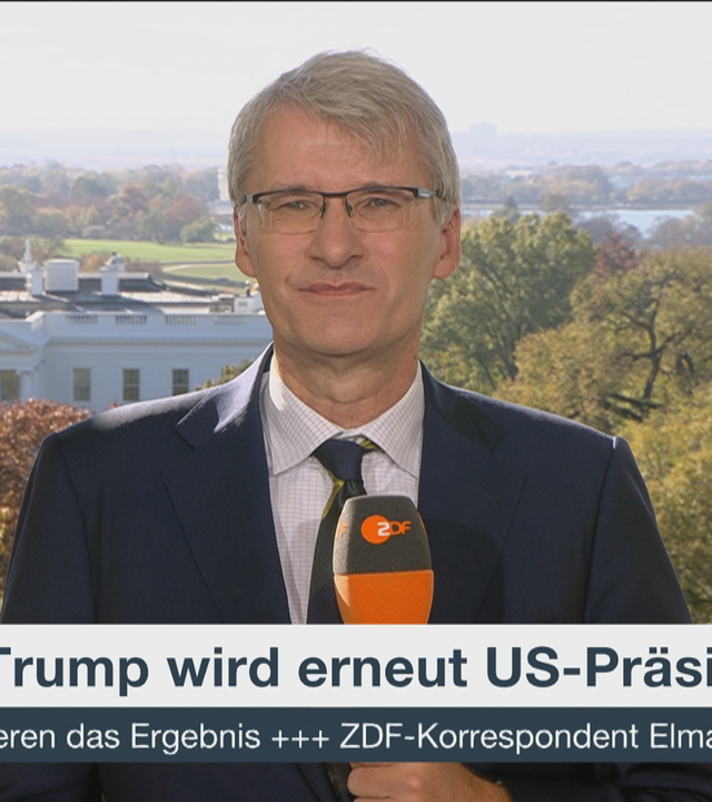 ZDF-Korrespondent Elmar Theveßen  zugschaltet aus Washington