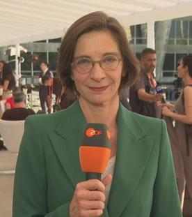 ZDF-Hauptstadtstudioleiterin Diana Zimmermann beim G20-Gipfel in Rio de Janeiro