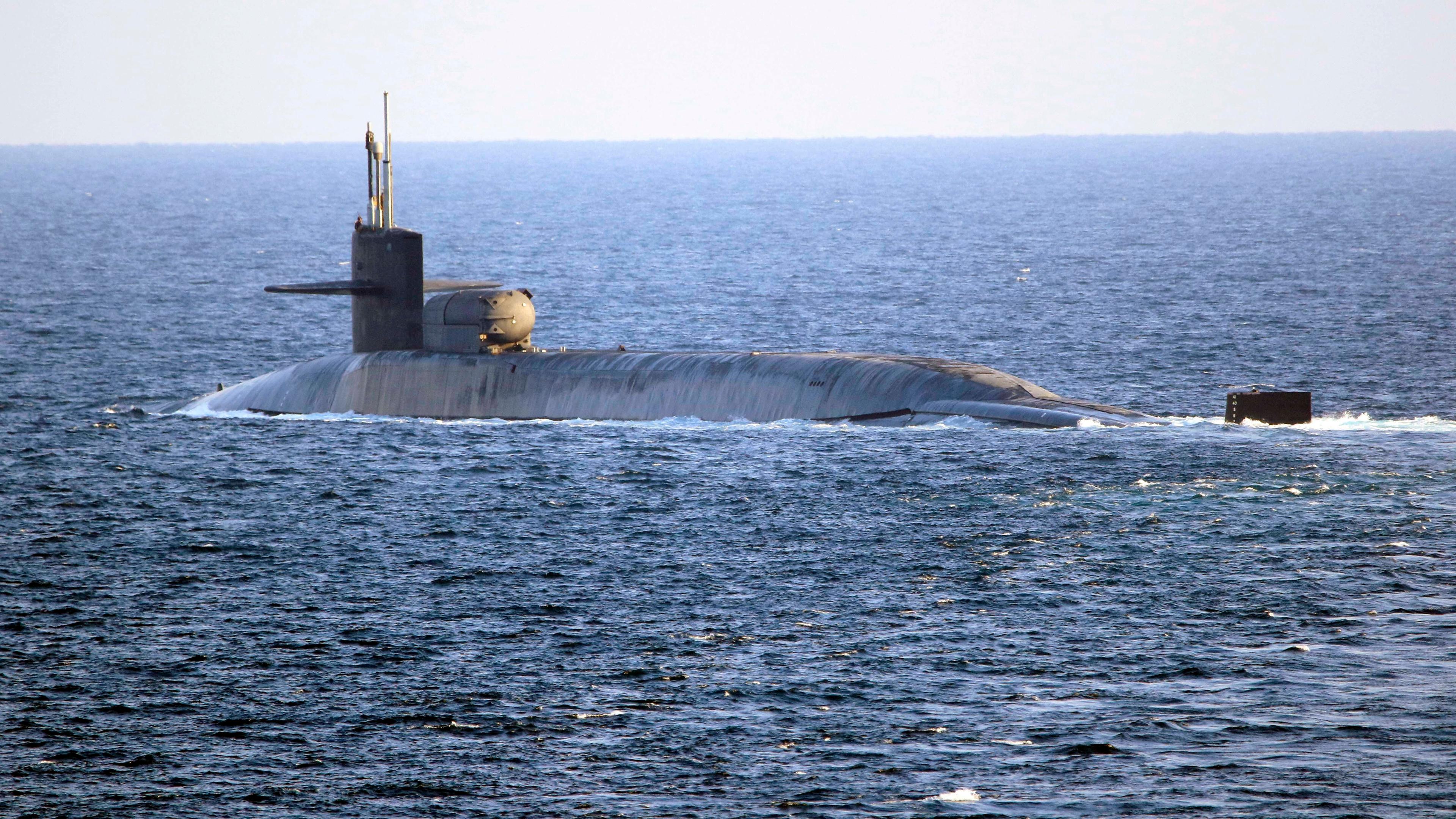 Nuklear angetriebenes Lenkwaffen-U-Boot USS Georgia der Ohio-Klasse der U.S. Navy