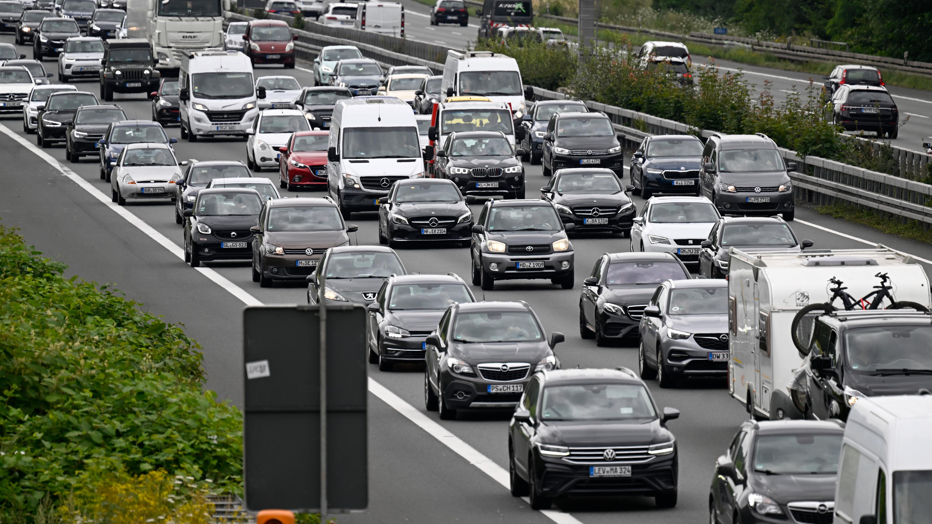 Stau auf einer Autobahn