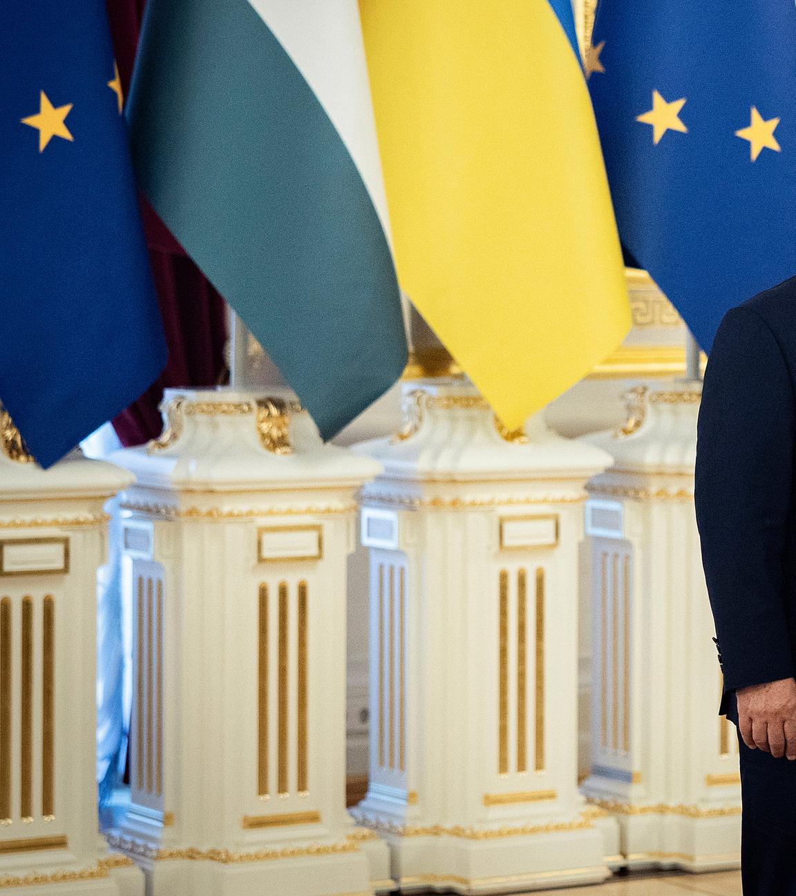 Viktor Orban (l.) und Wolodymyr Selenskyj , aufgenommen am 02.07.2024 in Kiew (Ukraine)
