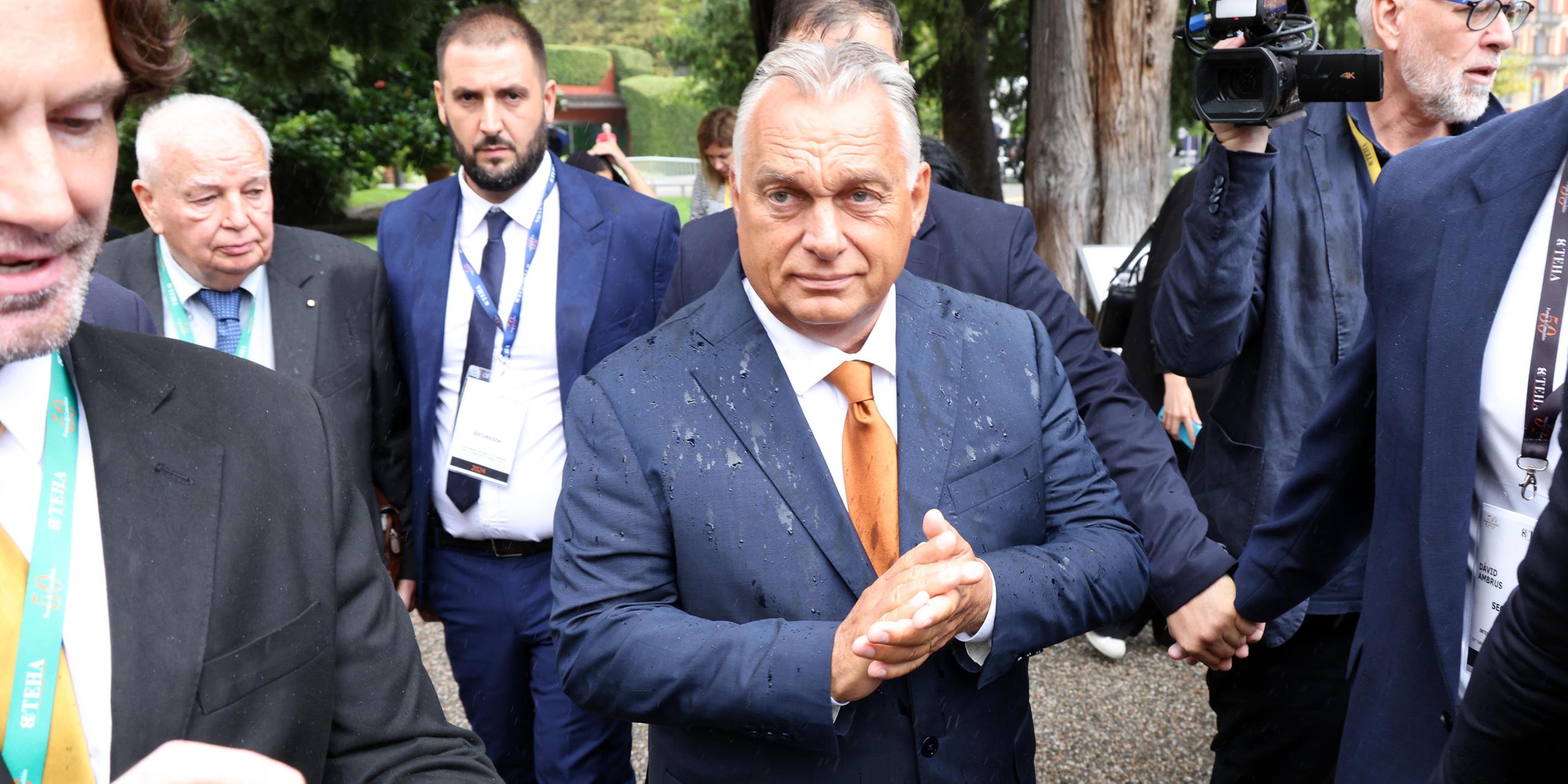 Victor Orban beim 50th Ambrosetti Forum in Cernobbio, Norditalien