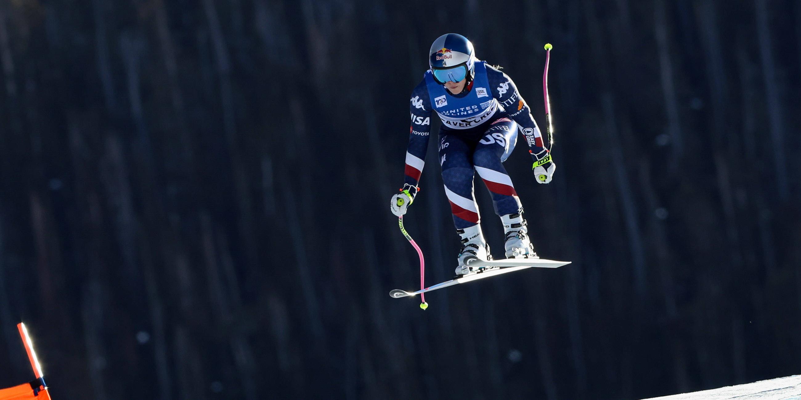 US-Skistar Lindsey Vonn bei der Abfahrt in Beaver Creek.