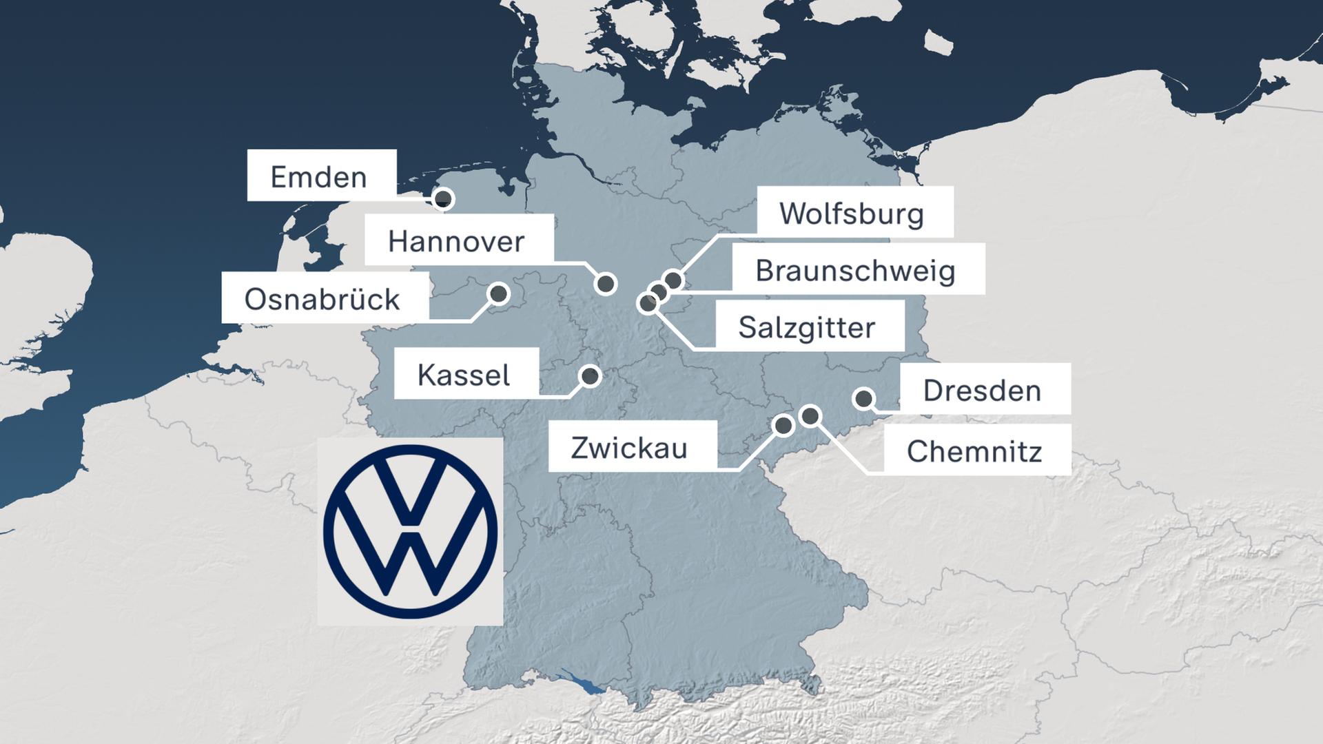 VW-Standorte Deutschland