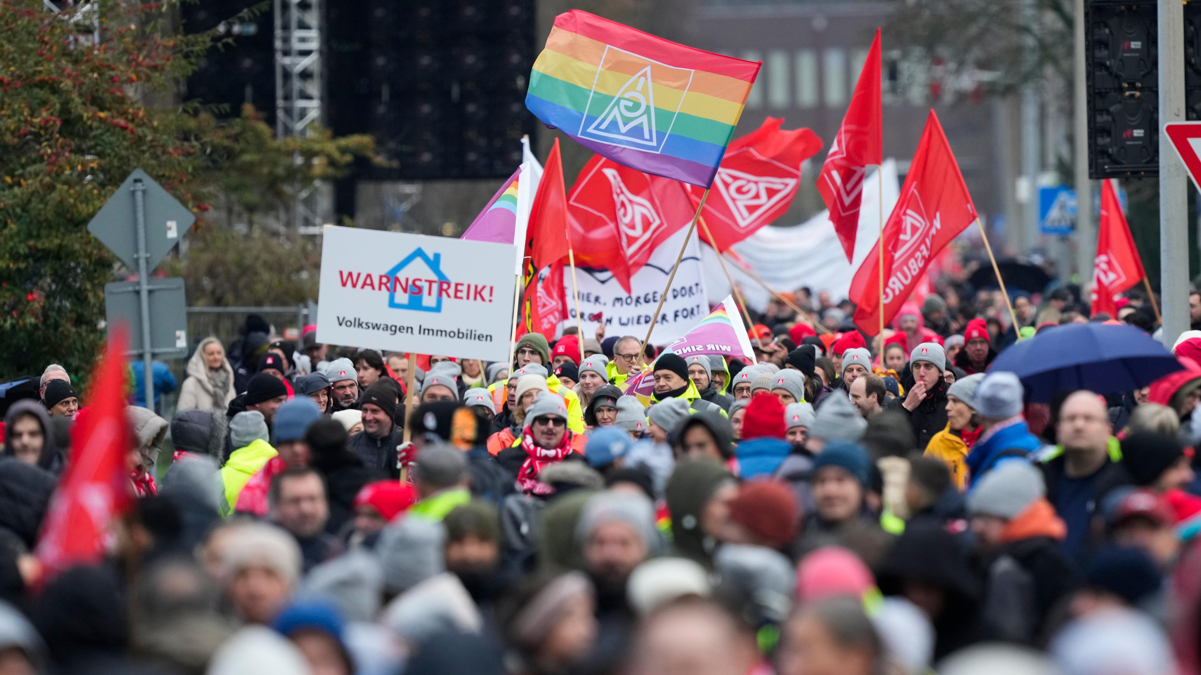 Warnstreik von VW-Mitarbeitenden