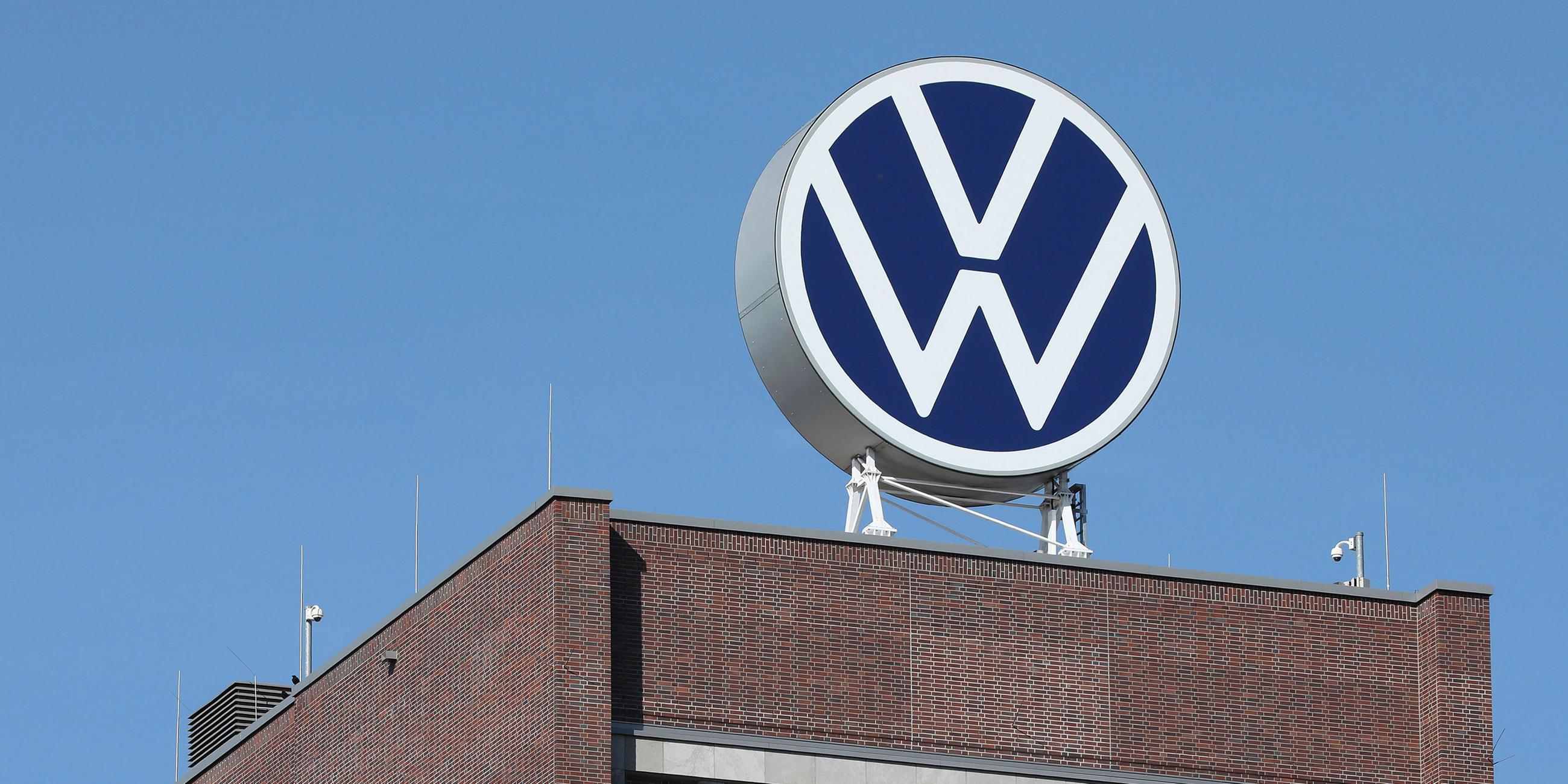 VW-Logo, aufgenommen am 14.09.2019 in Wolfsburg