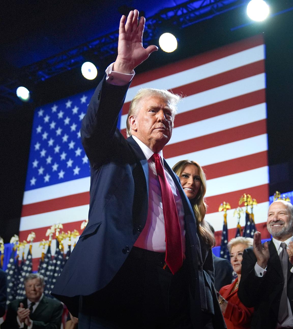 Donald Trump in West Palm Beach, aufgenommen am 06.11.2024