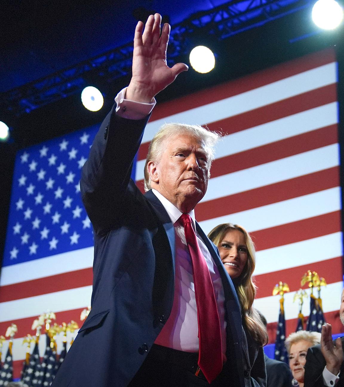 Donald Trump in West Palm Beach, aufgenommen am 06.11.2024