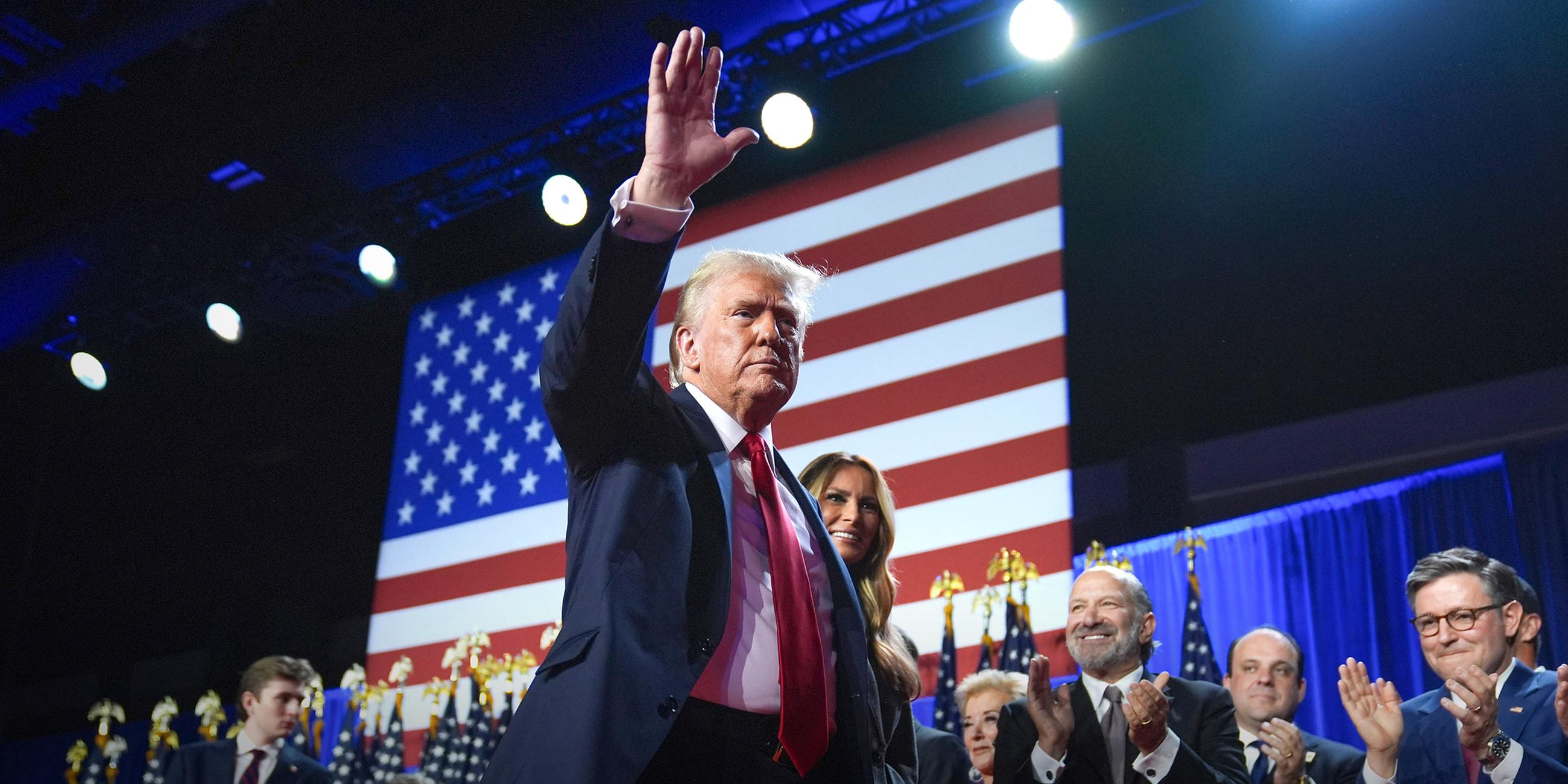 Donald Trump in West Palm Beach, aufgenommen am 06.11.2024