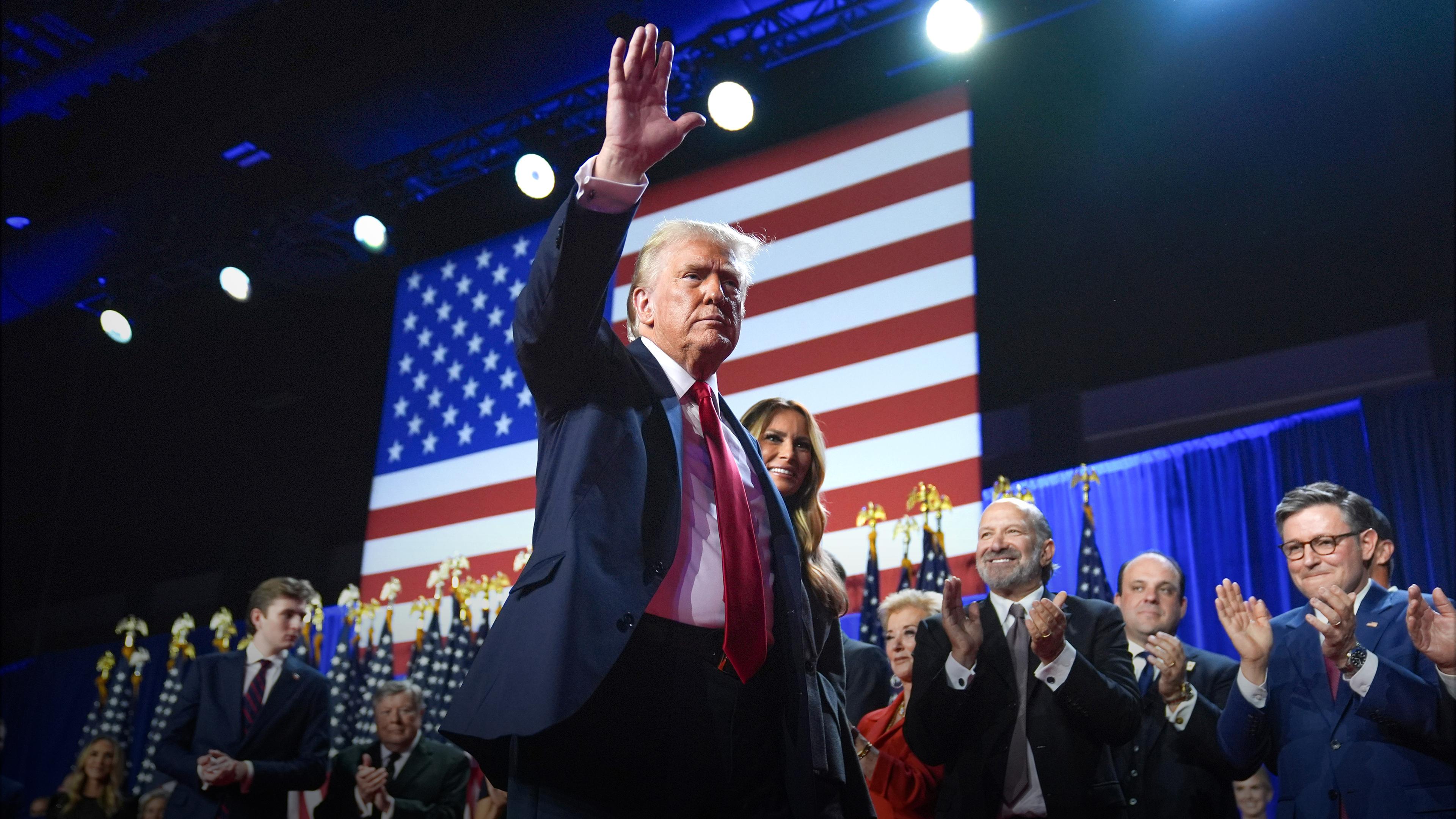 Donald Trump in West Palm Beach, aufgenommen am 06.11.2024