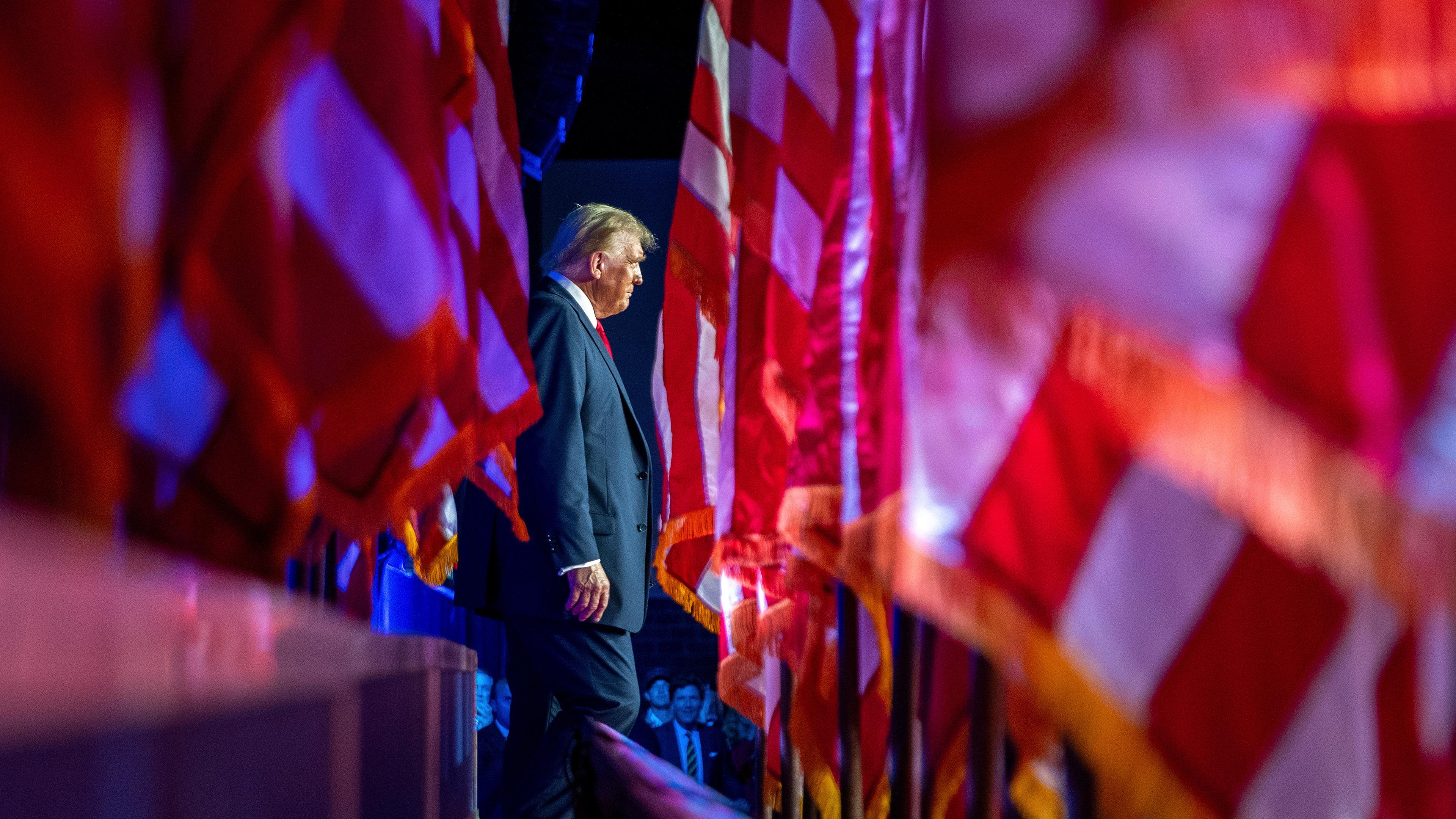 Donald Trump in West Palm Beach, aufgenommen am 06.11.2024