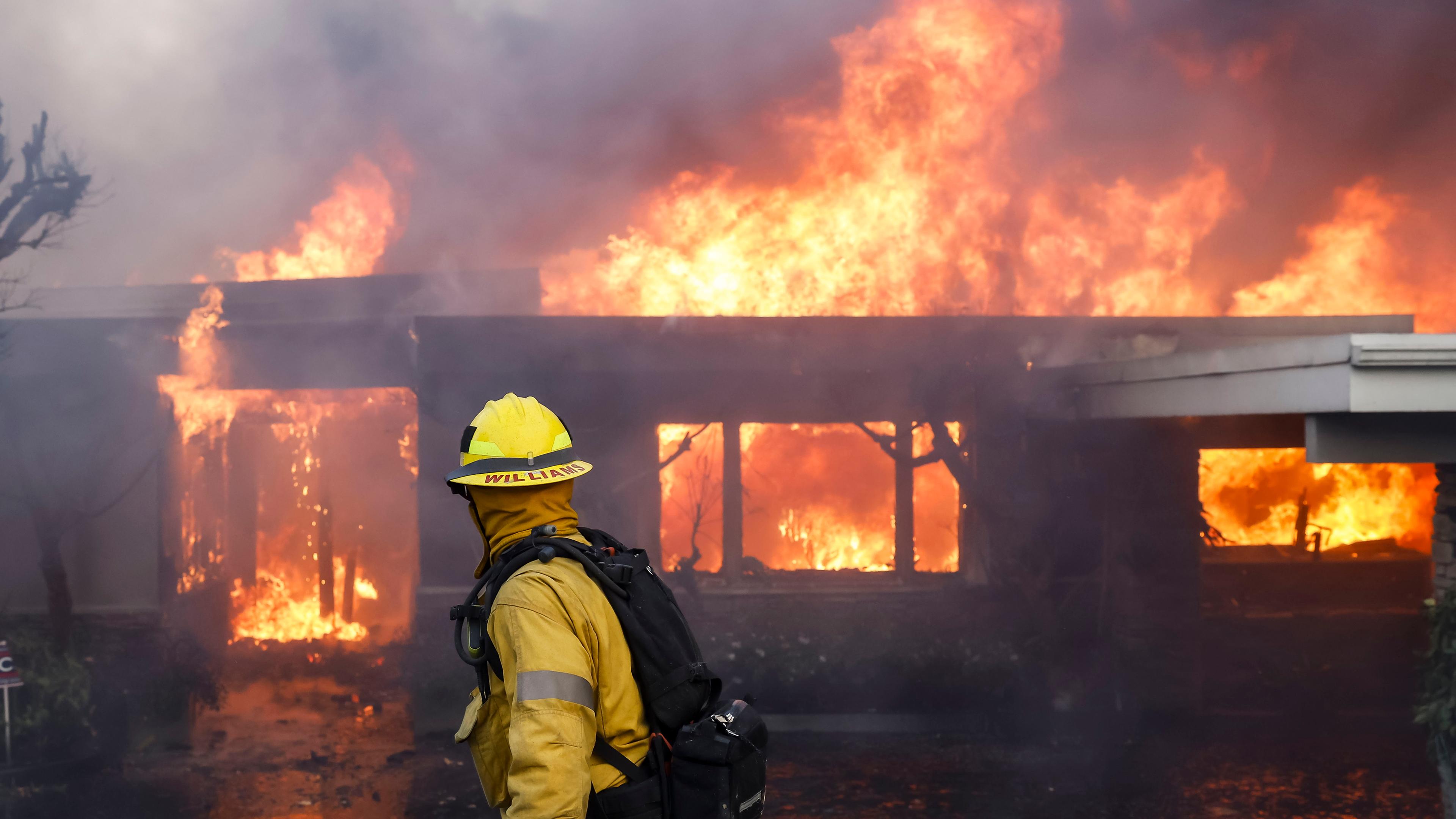 Palisades Wildfire in Los Angeles, California