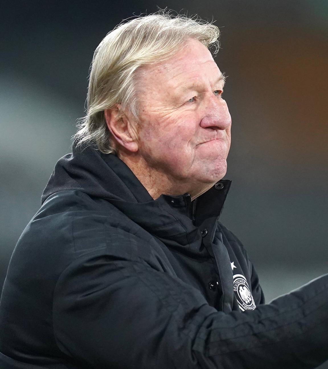 Deutschland's Trainer Horst Hrubesch während dem Nations League Spiel Wales gegen Deutschland am 05.12.23.