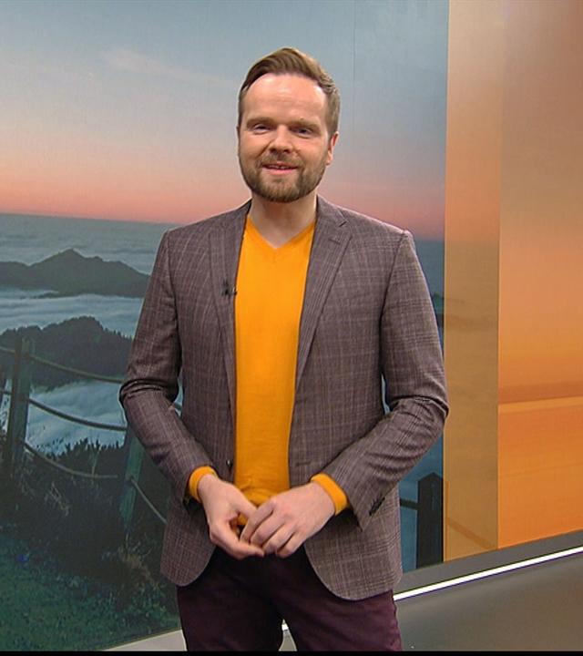 Benjamin Stöwe präsentiert das Wetter